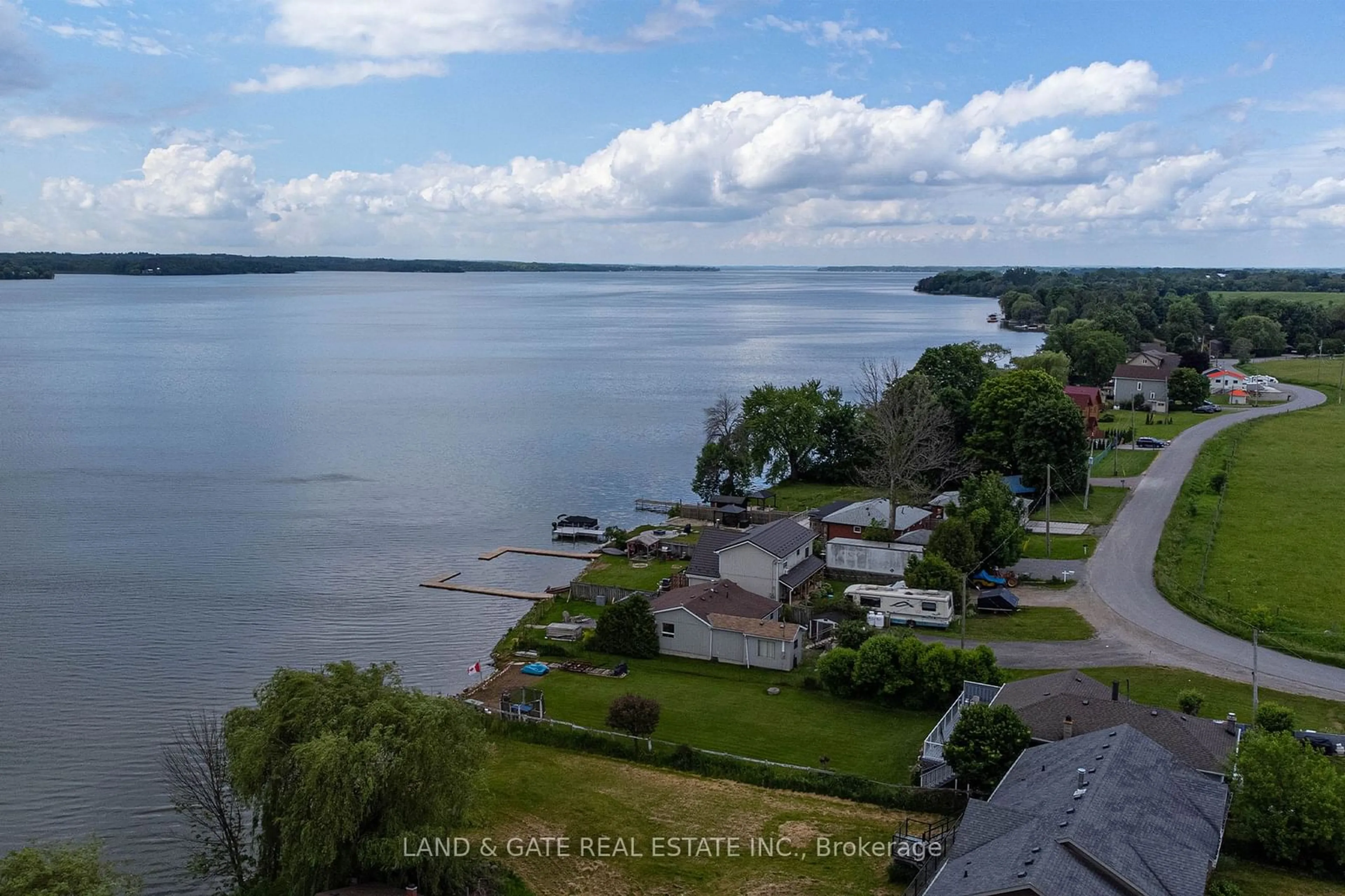 A pic from outside/outdoor area/front of a property/back of a property/a pic from drone, water/lake/river/ocean view for 20 Park Ave, Kawartha Lakes Ontario K0M 2C0