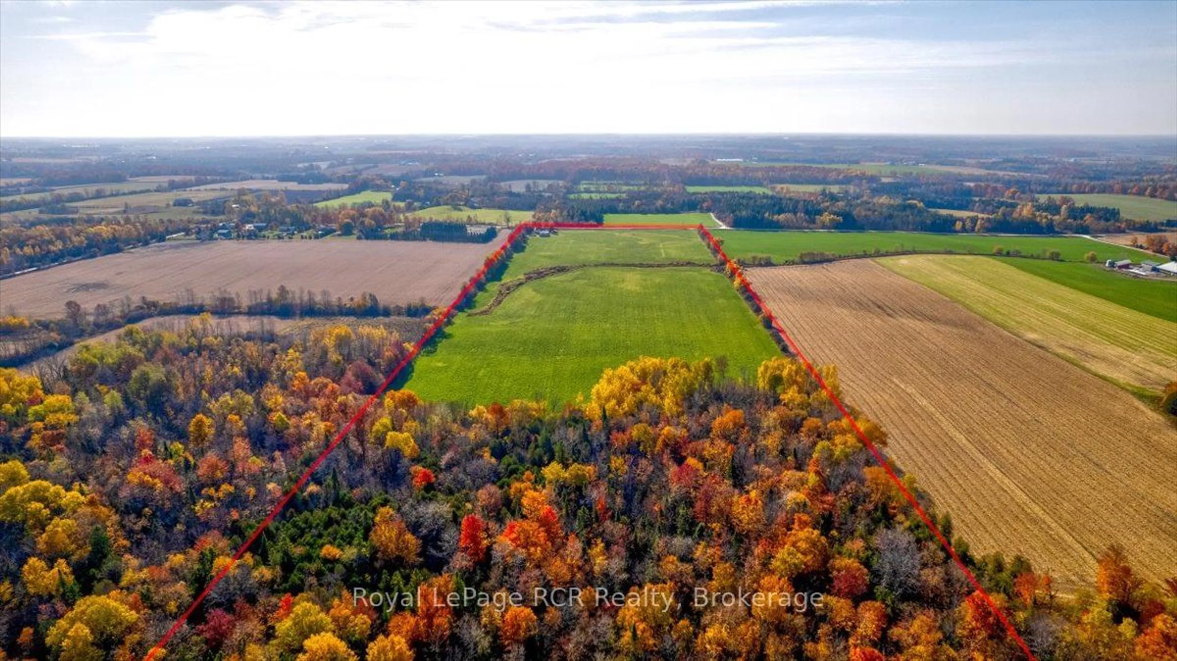 A pic from outside/outdoor area/front of a property/back of a property/a pic from drone, forest/trees view for 103701 Southgate 10 Rd, Southgate Ontario N0G 2L0