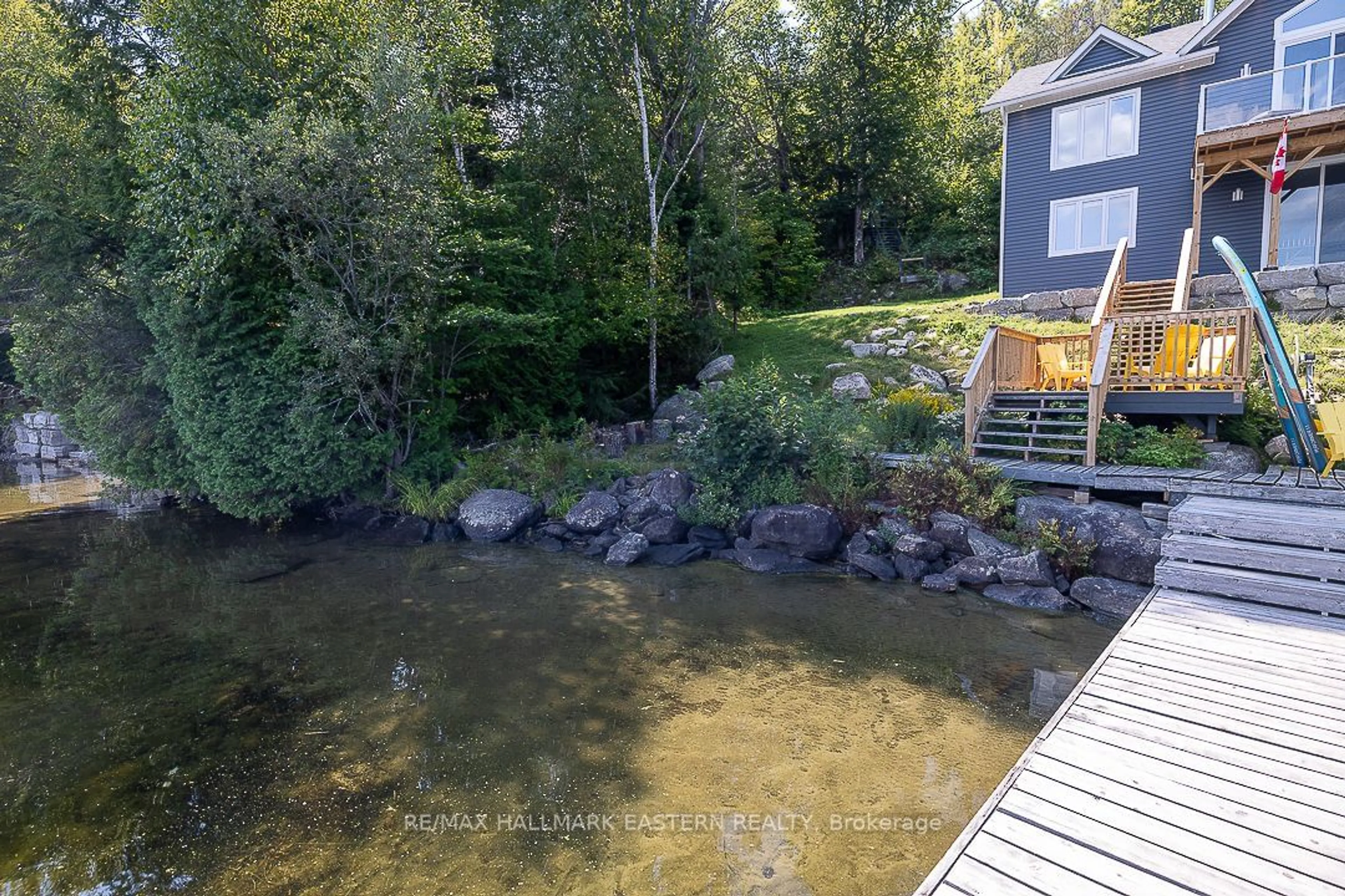 A pic from outside/outdoor area/front of a property/back of a property/a pic from drone, water/lake/river/ocean view for 1744 PAPINEAU LAKE Rd, Hastings Highlands Ontario K0L 2S0