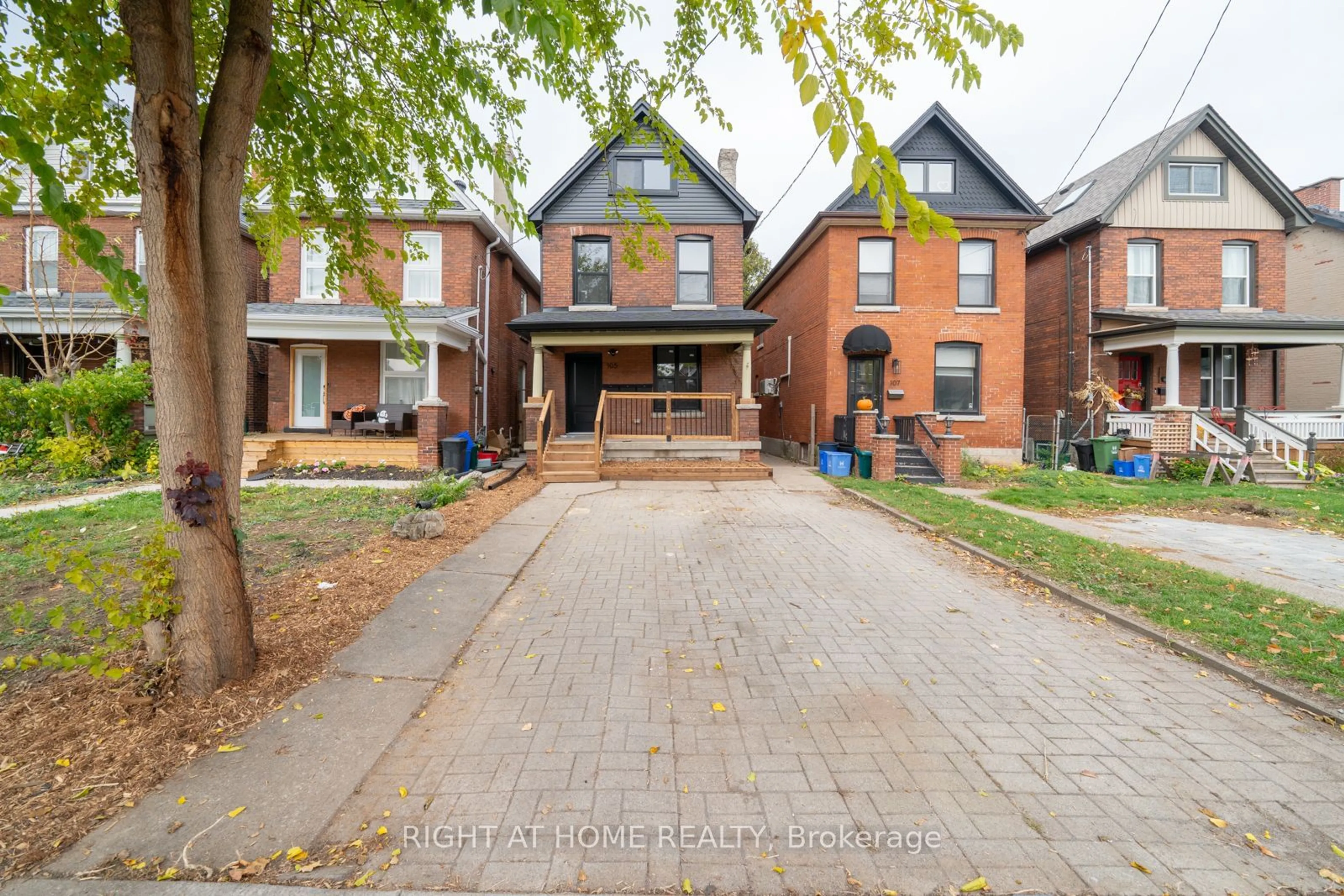 Home with brick exterior material, street for 105 Aikman Ave, Hamilton Ontario L8M 1R1