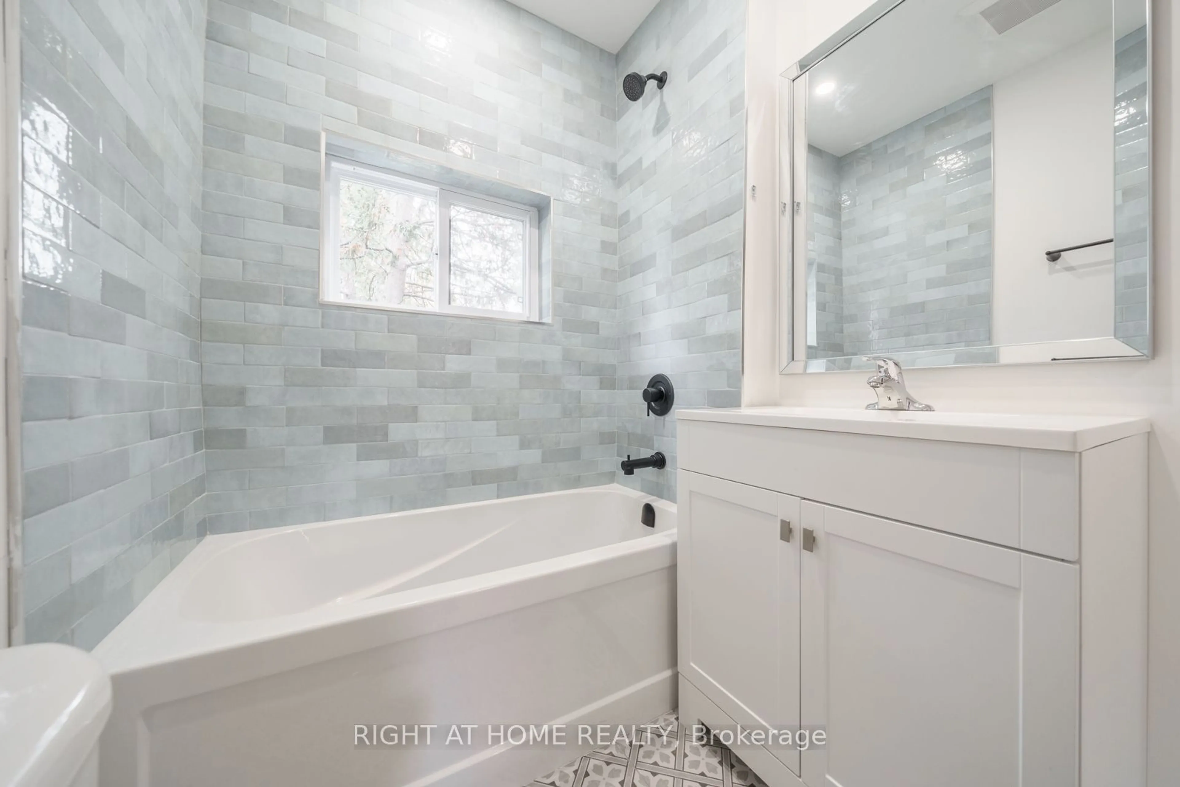 Contemporary bathroom, ceramic/tile floor for 105 Aikman Ave, Hamilton Ontario L8M 1R1