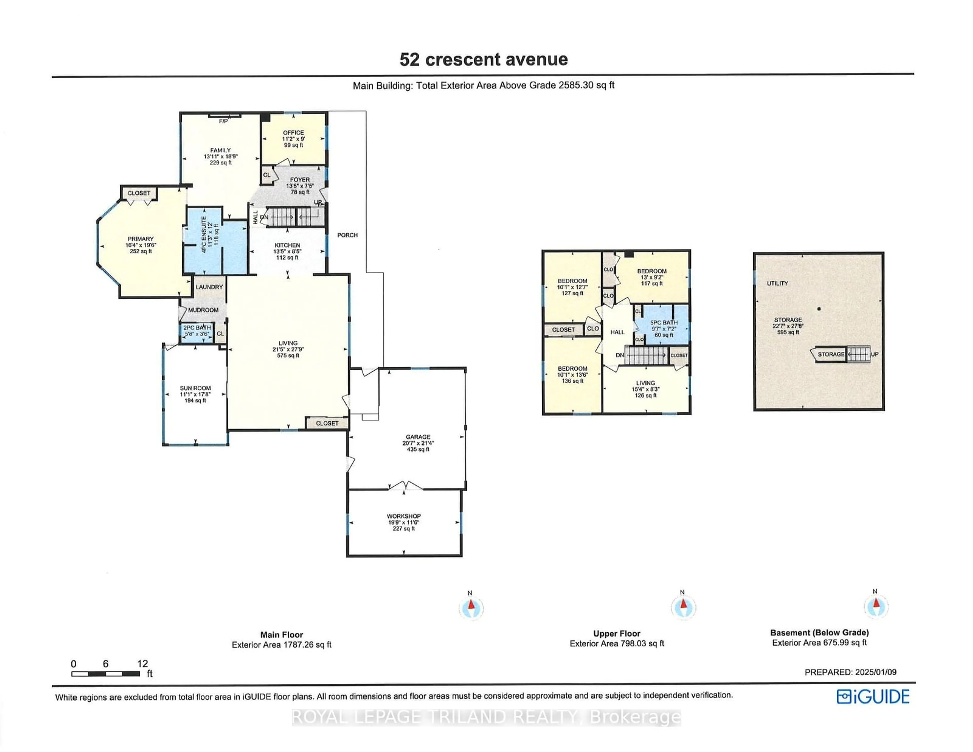 Floor plan for 52 Crescent Ave, Central Elgin Ontario N5P 2K3