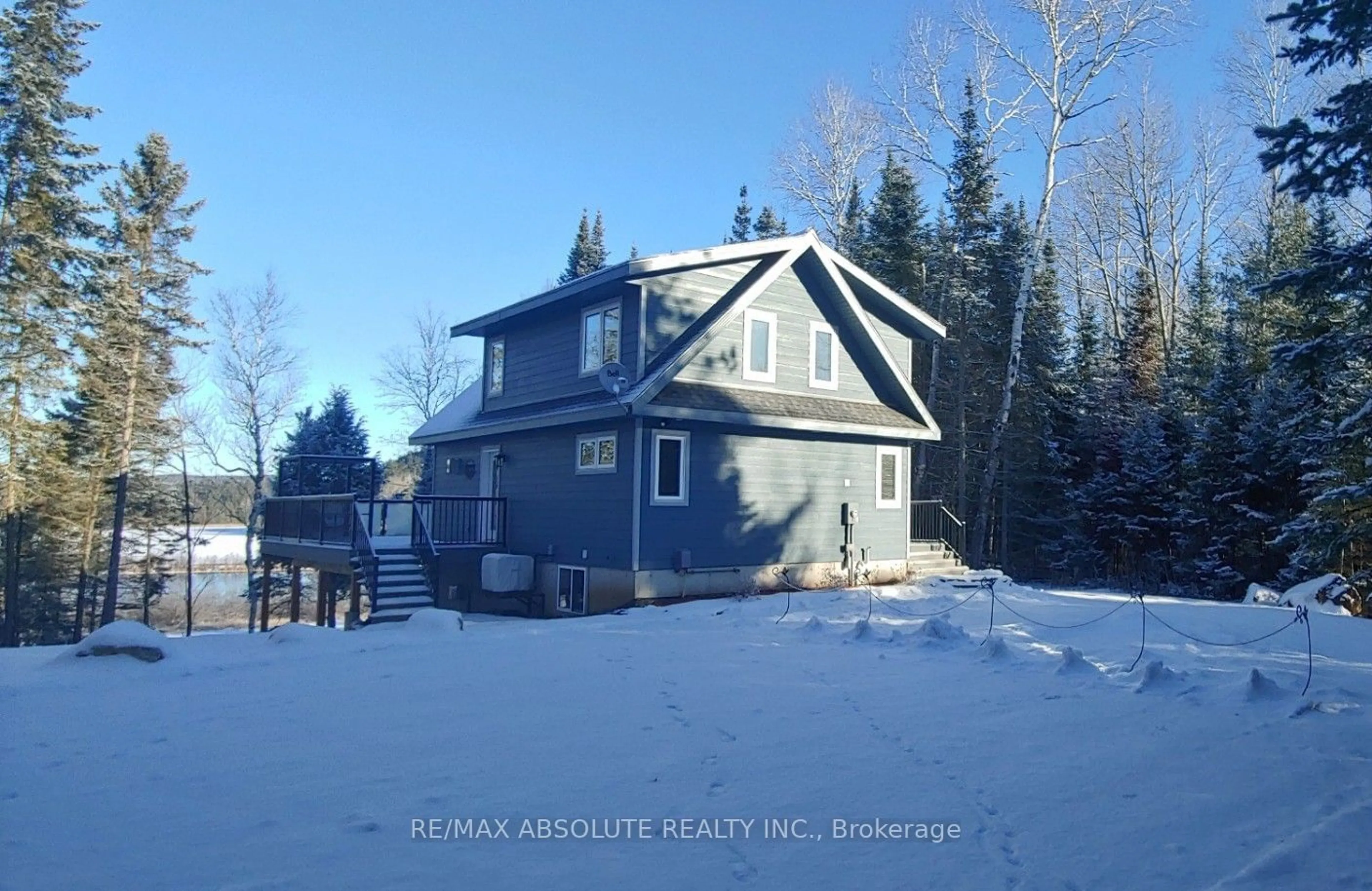 A pic from outside/outdoor area/front of a property/back of a property/a pic from drone, unknown for 4634 Matawatchan Rd, Greater Madawaska Ontario K0J 2R0