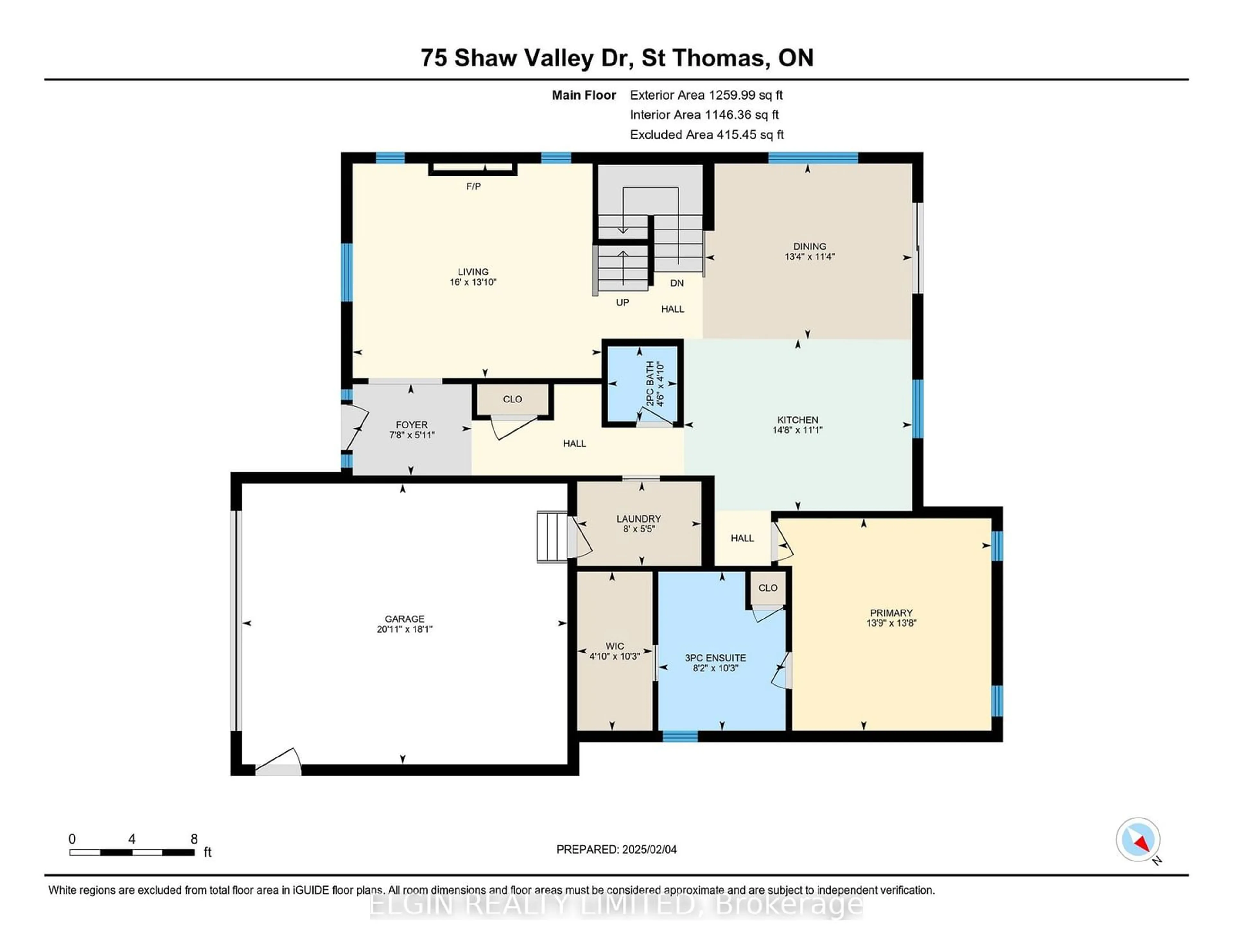 Floor plan for 75 Shaw Valley Dr, St. Thomas Ontario N5R 0C5