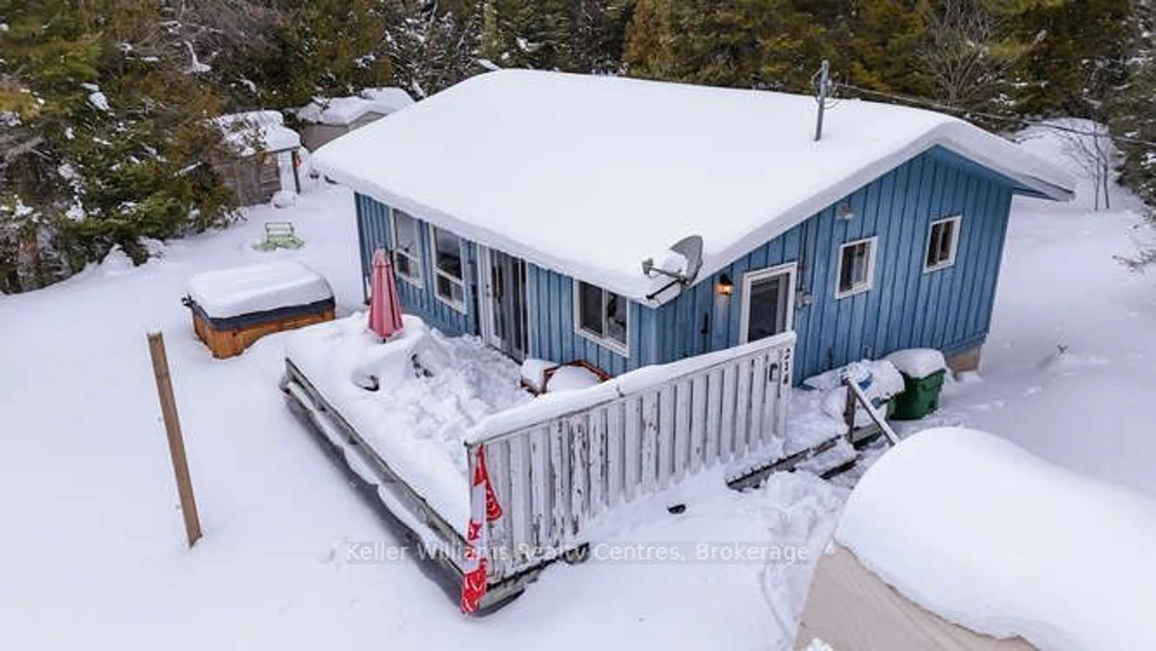 A pic from outside/outdoor area/front of a property/back of a property/a pic from drone, building for 214 Ogimah Rd, First Nations Ontario N0H 2T0