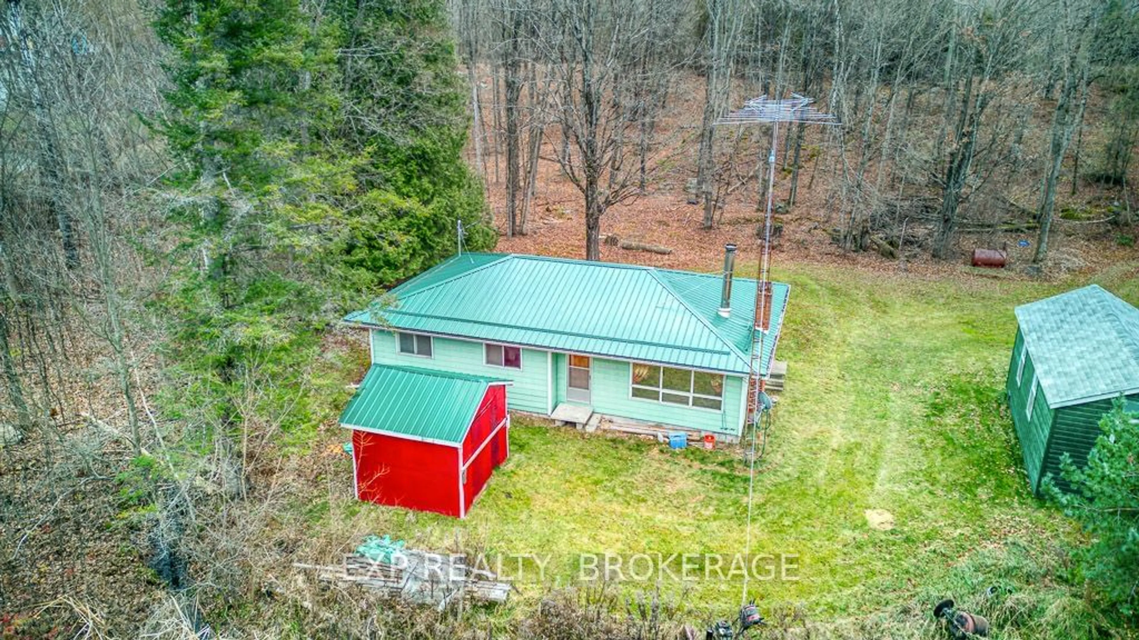 A pic from outside/outdoor area/front of a property/back of a property/a pic from drone, building for 28114C HWY 7, Central Frontenac Ontario K0H 2E0