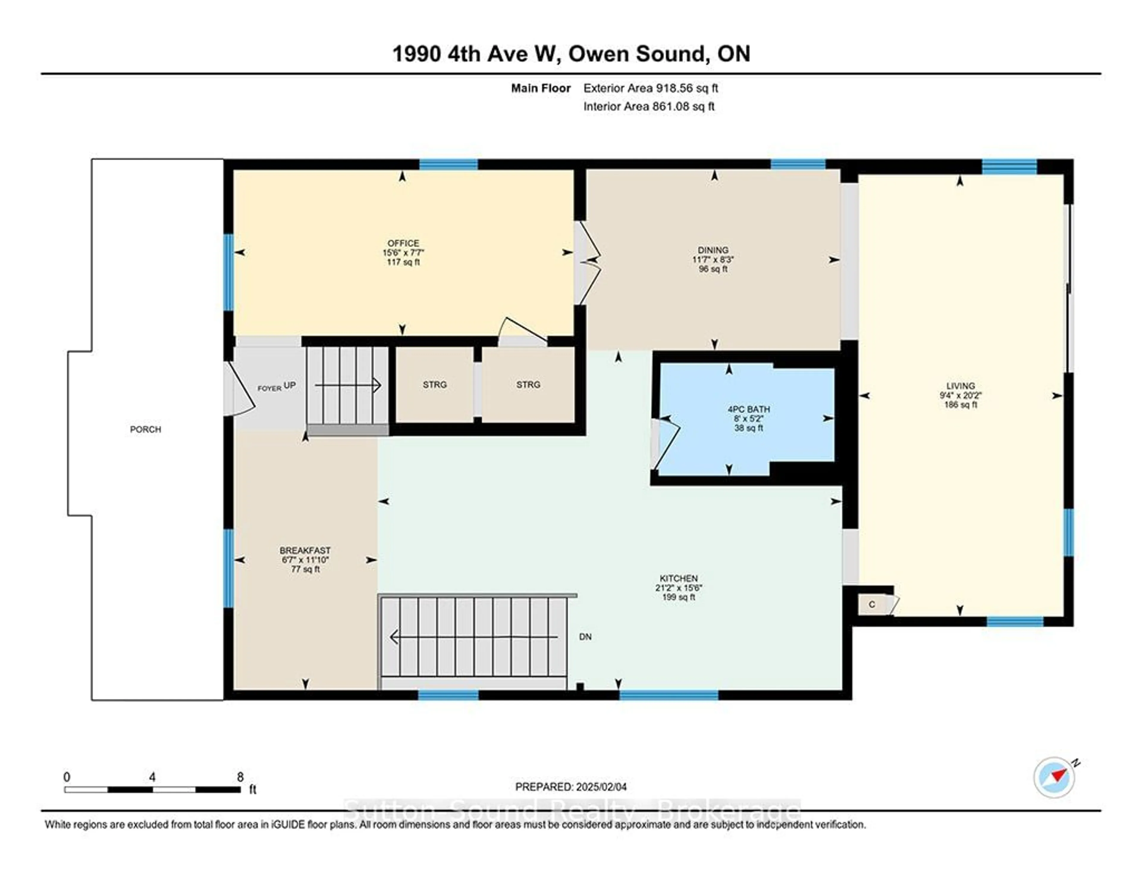 Floor plan for 1990 4th Ave, Owen Sound Ontario N4K 4Y2