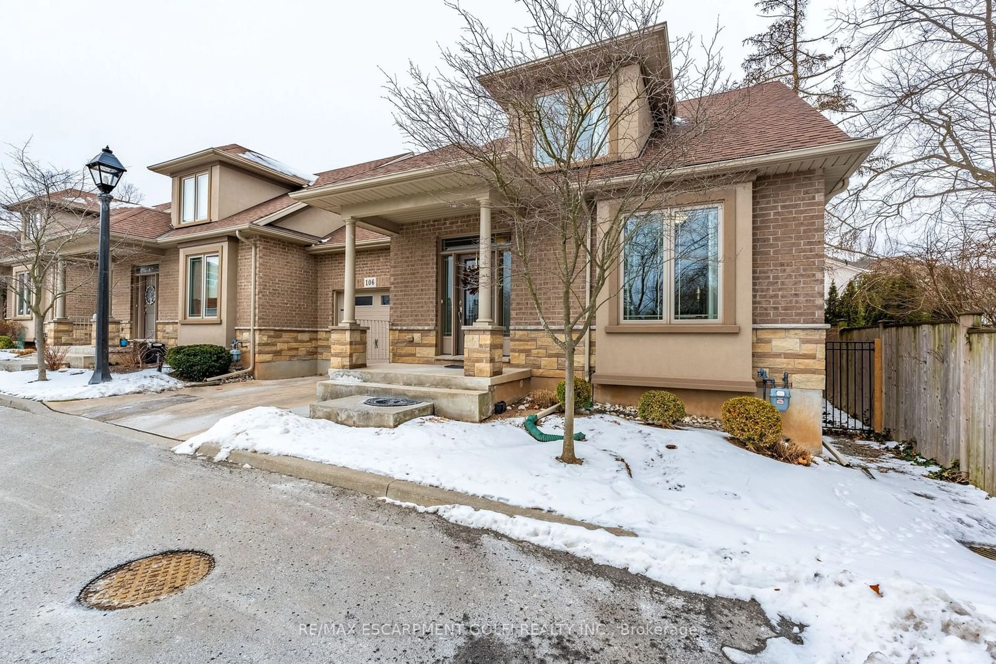 Home with brick exterior material, street for 6186 Dorchester Rd #106, Niagara-on-the-Lake Ontario L2G 0G4