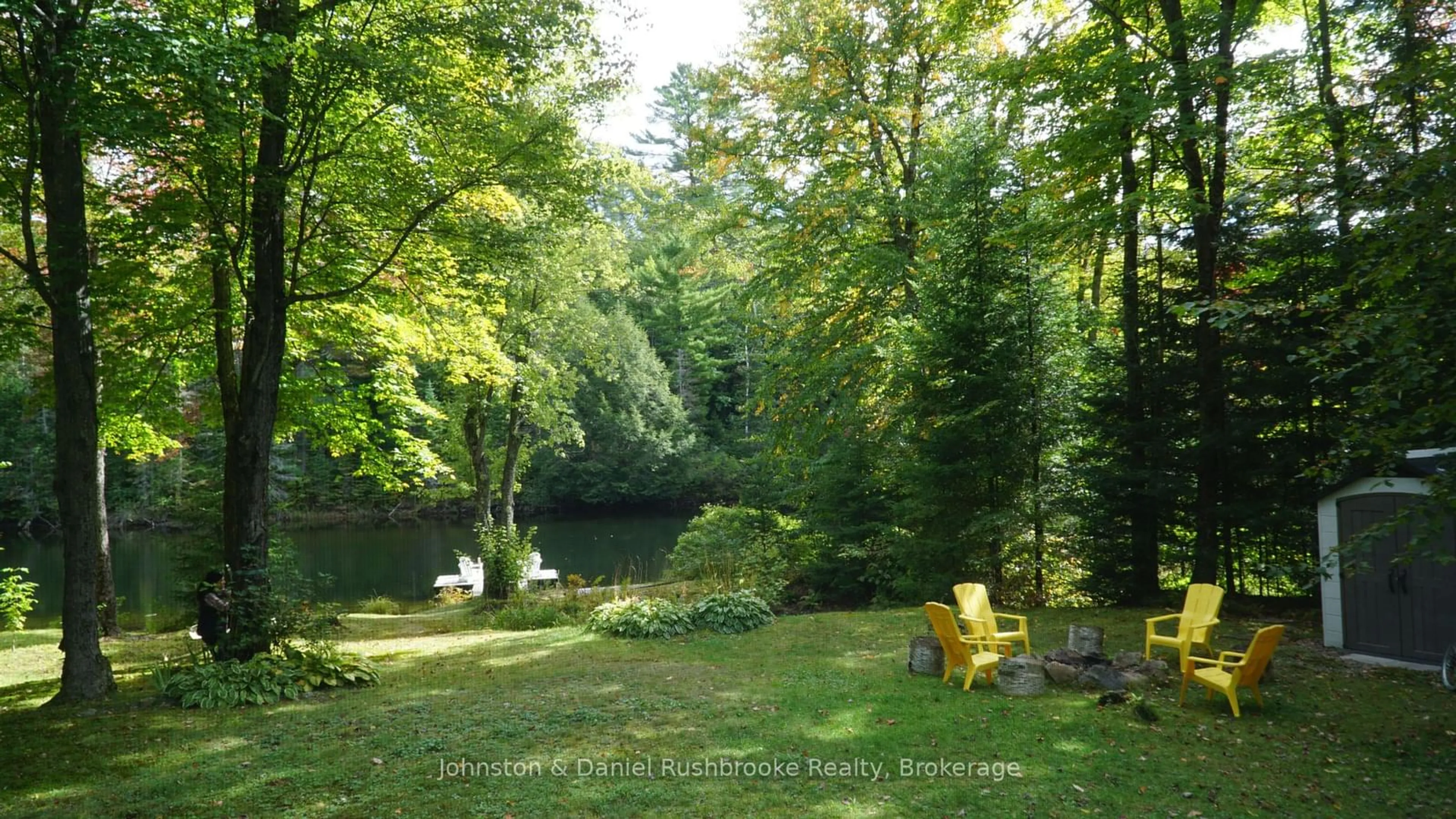 Patio, water/lake/river/ocean view for 1217 Sherwood Forest Rd, Bracebridge Ontario P1L 1X3