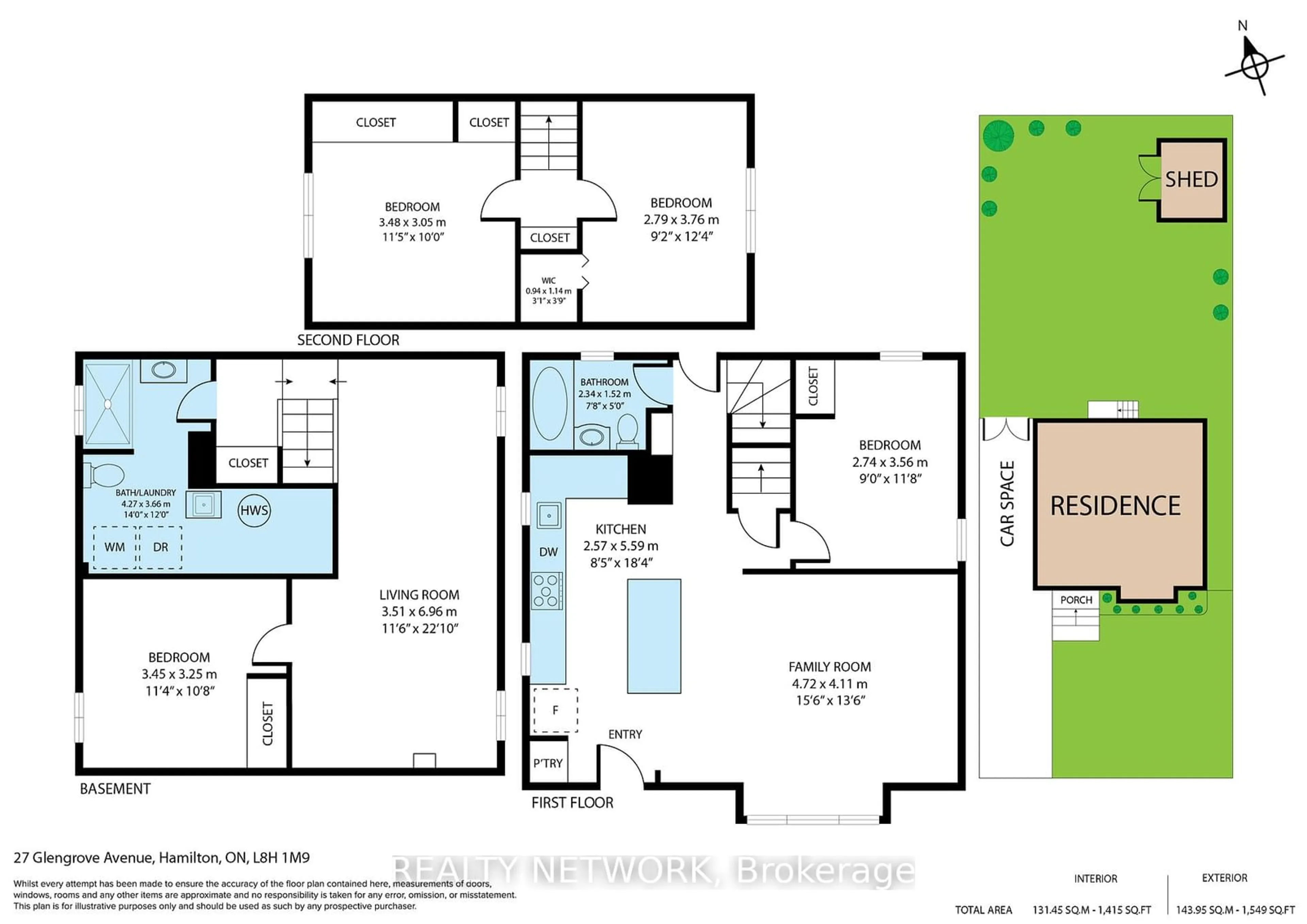 Floor plan for 27 Glengrove Ave, Hamilton Ontario L8H 1M9