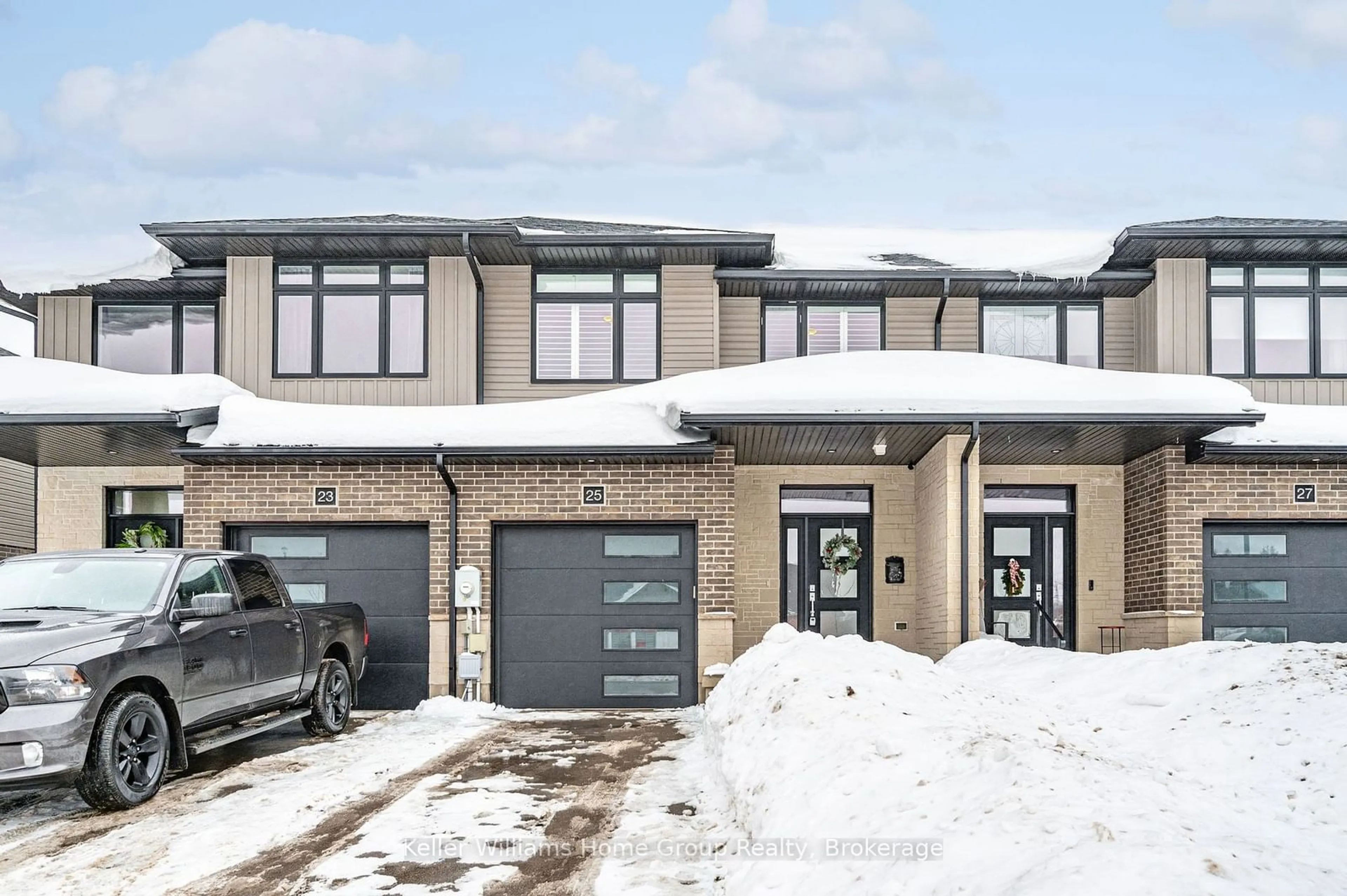 Home with brick exterior material, street for 25 Rea Dr, Centre Wellington Ontario N1M 0H5