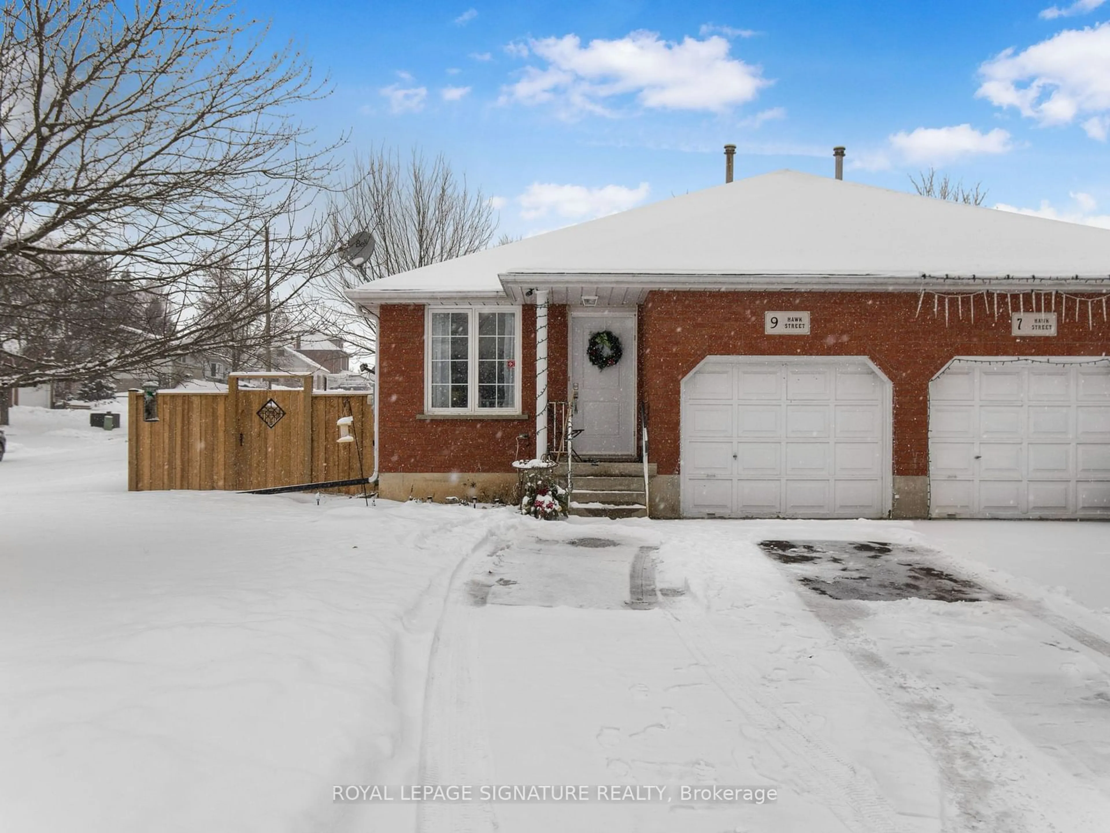 Home with brick exterior material, street for 9 Hawk St, Brant Ontario N0E 1N0