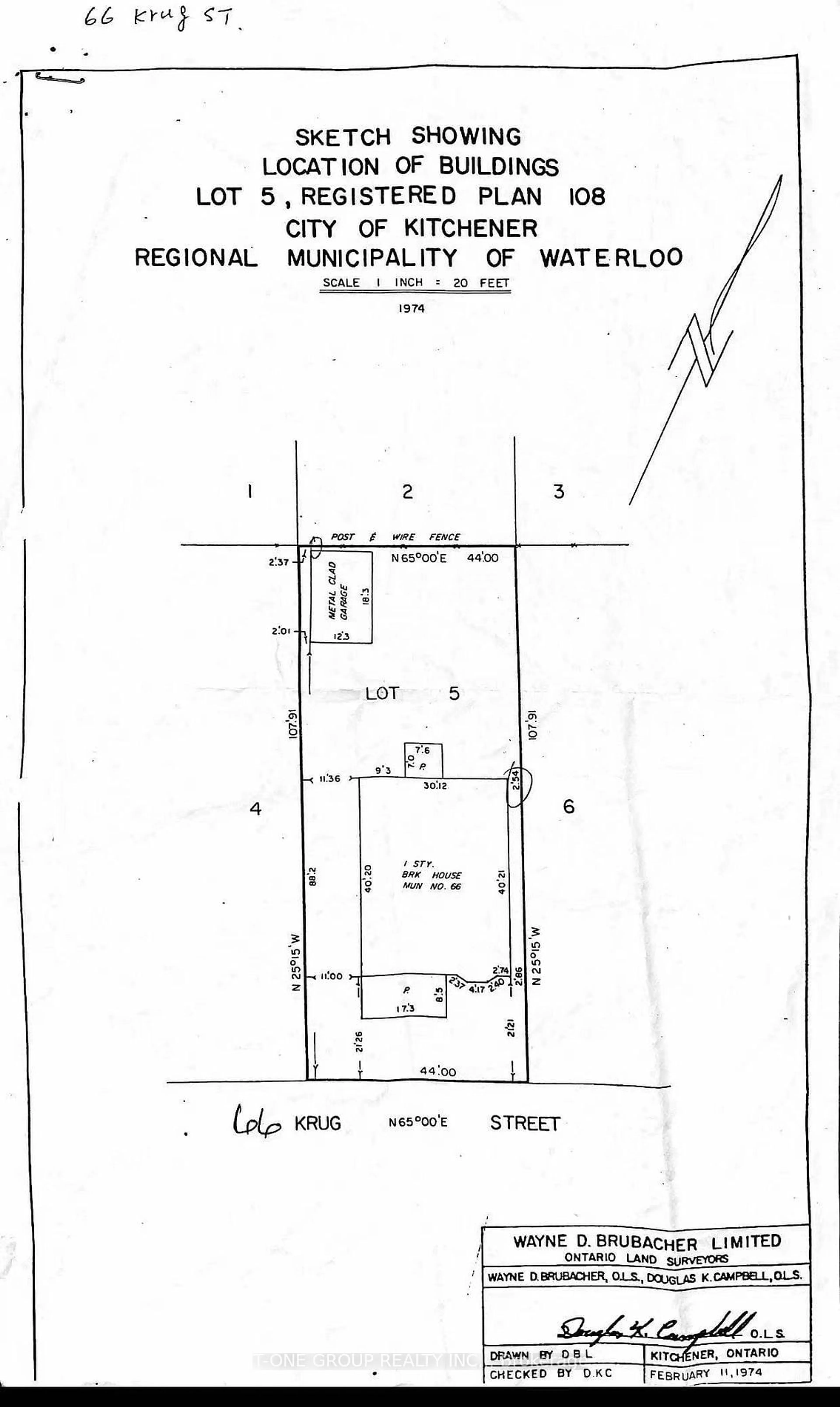 Floor plan for 66 Krug St, Kitchener Ontario N2H 2X7