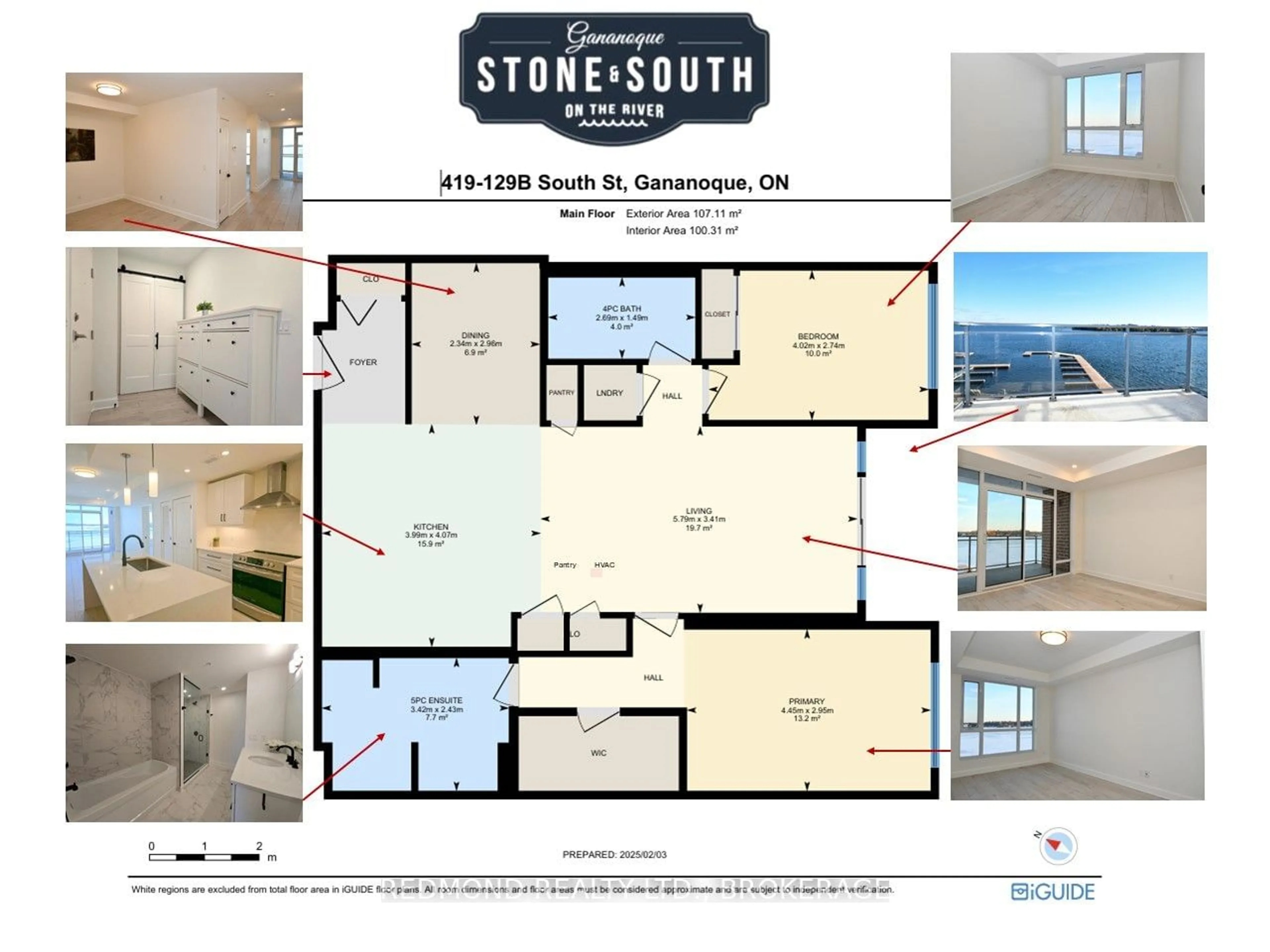 Floor plan for 129 South St #419, Gananoque Ontario K7G 1A9