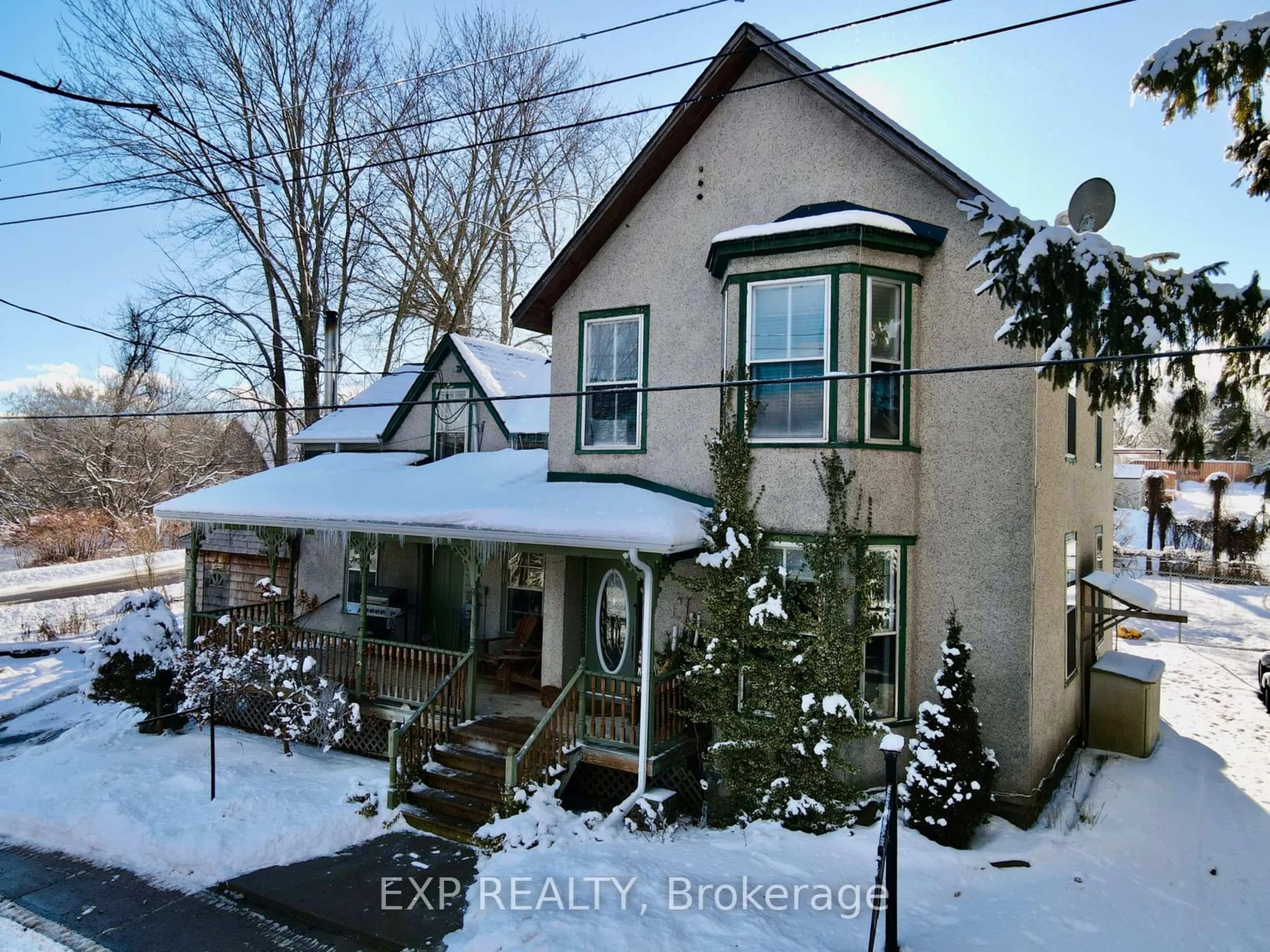 A pic from outside/outdoor area/front of a property/back of a property/a pic from drone, street for 3 Bond St, Stone Mills Ontario K0K 3G0