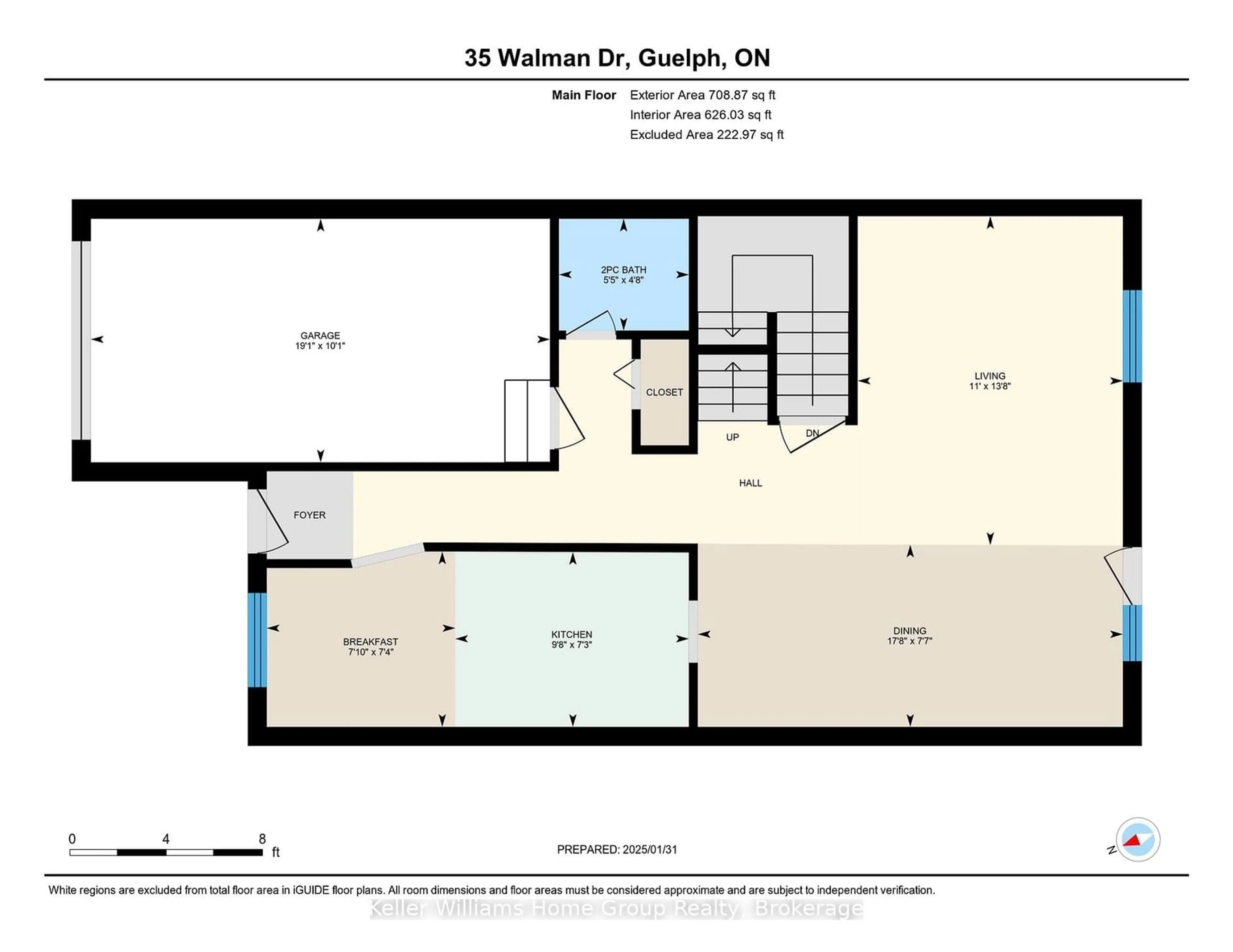 Floor plan for 35 Walman Dr, Guelph Ontario N1G 4G5