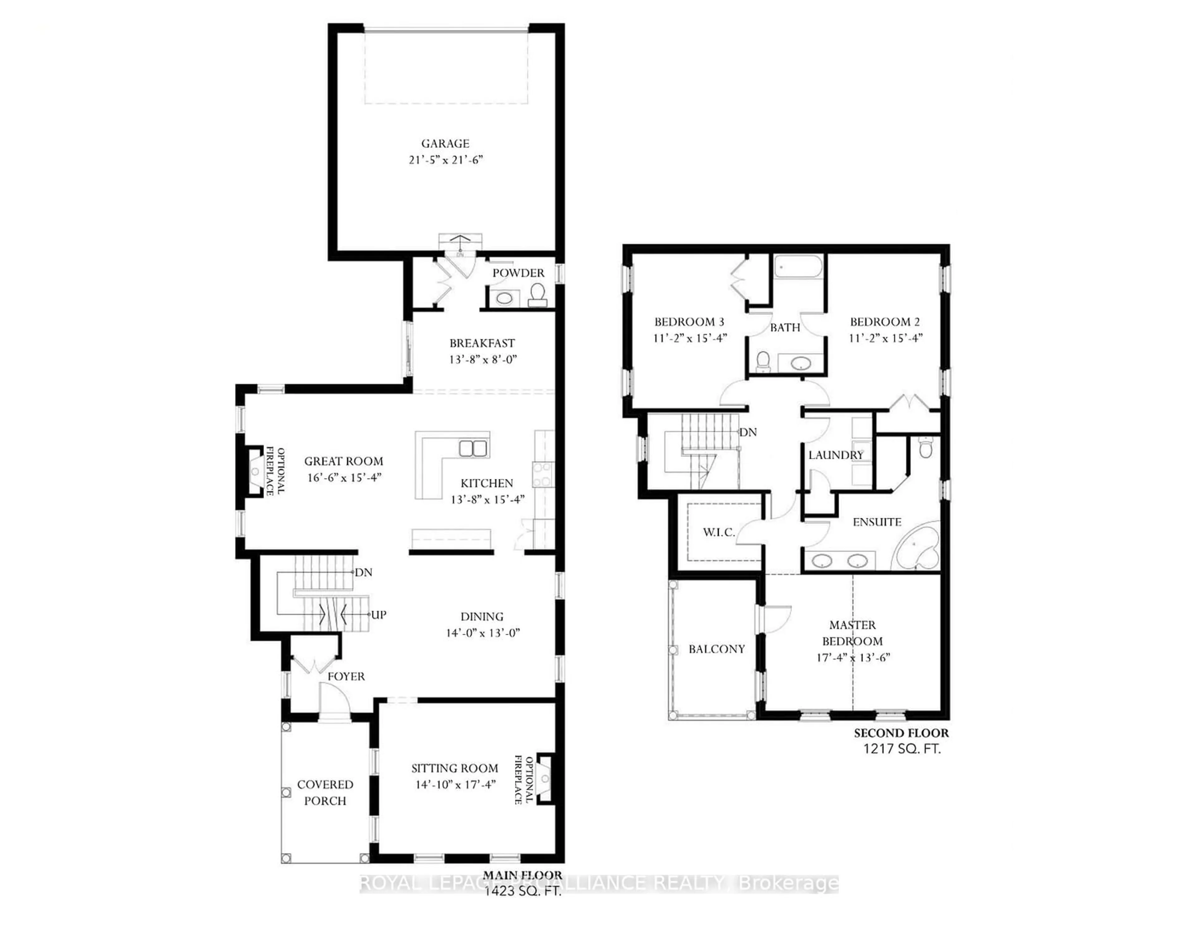 Floor plan for 954 Ernest Allen Blvd, Cobourg Ontario K9A 2C8