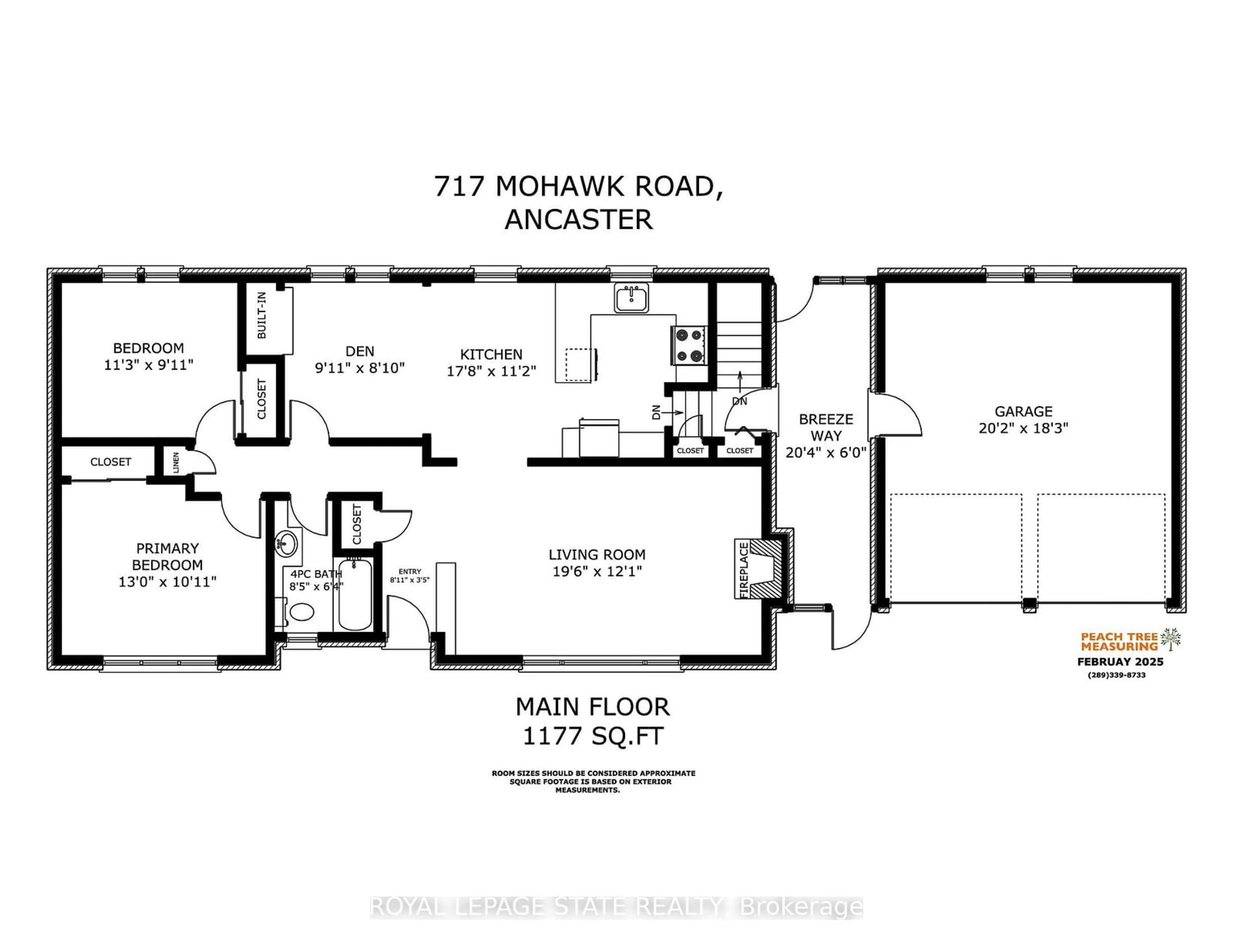 Floor plan for 717 Mohawk Rd, Hamilton Ontario L9G 2X1