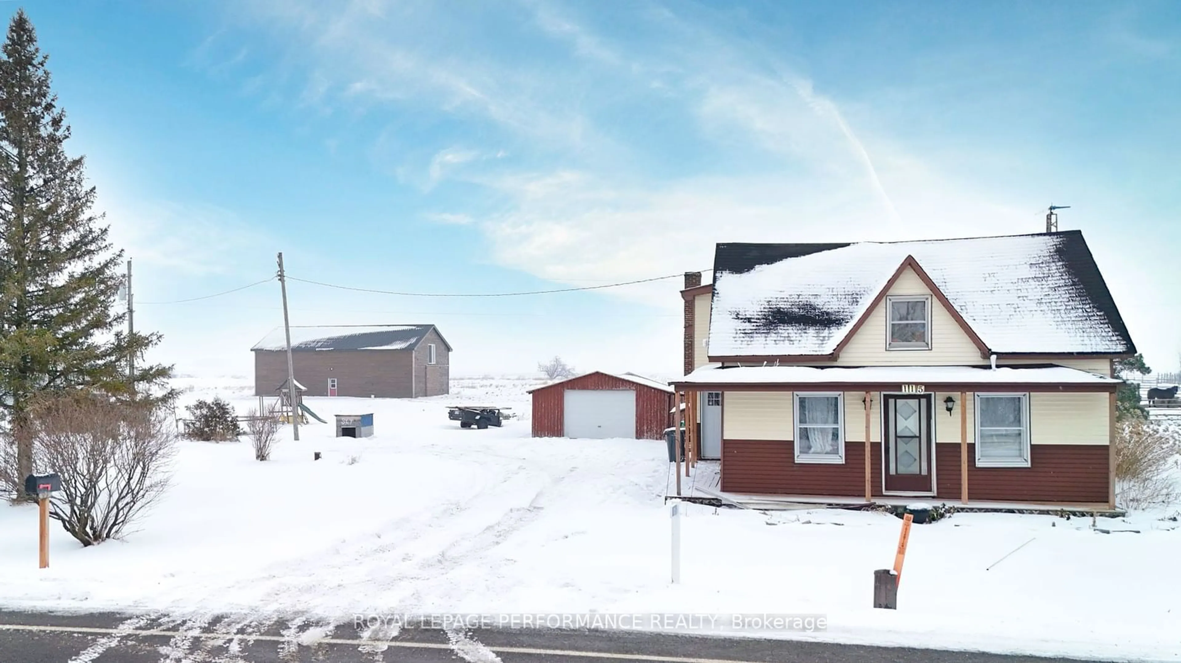 A pic from outside/outdoor area/front of a property/back of a property/a pic from drone, street for 115 County rd  10 Rd, East Hawkesbury Ontario K0B 1P0