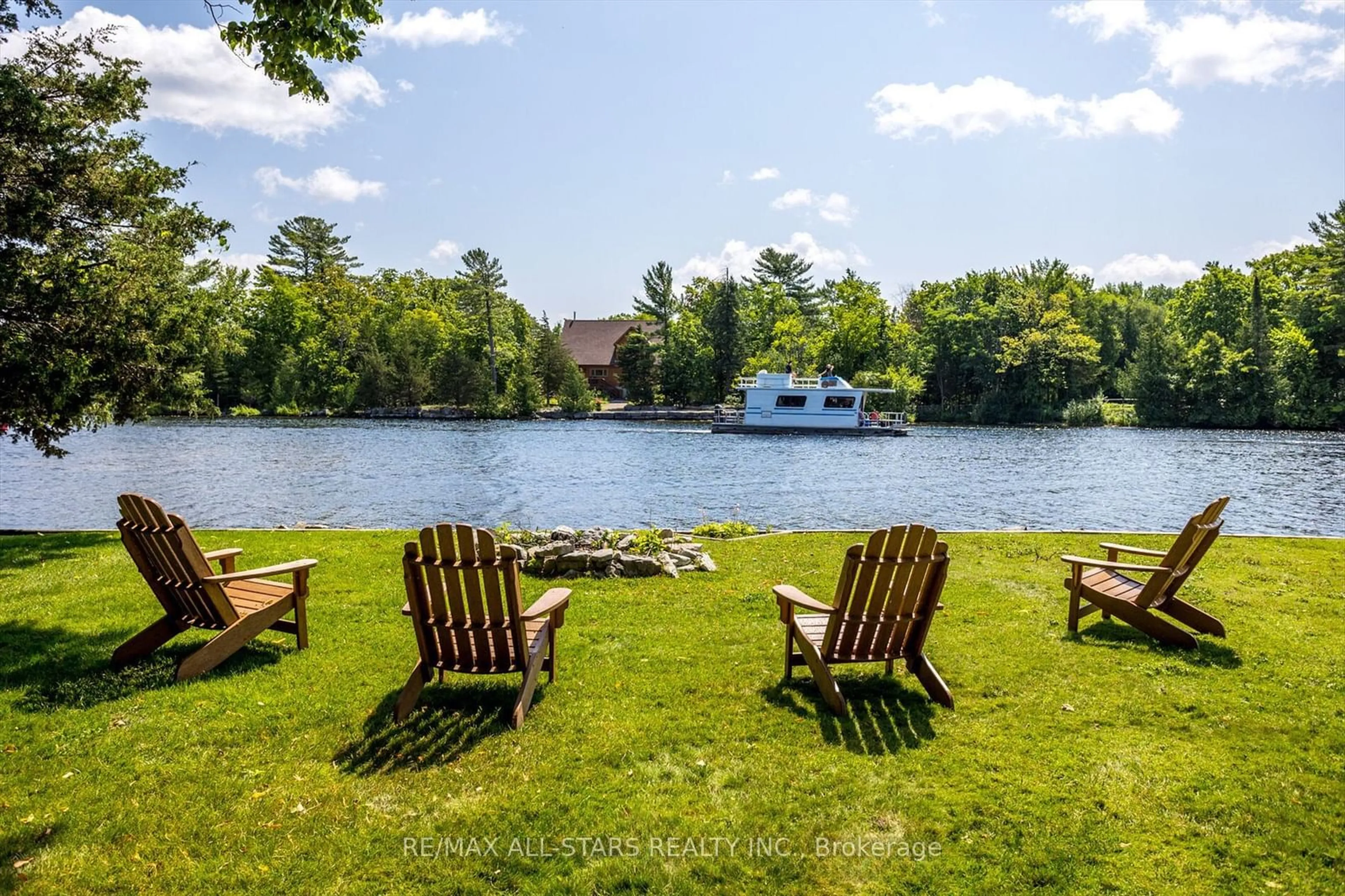 Patio, water/lake/river/ocean view for 91 Riverside Dr, Kawartha Lakes Ontario K0M 1A0