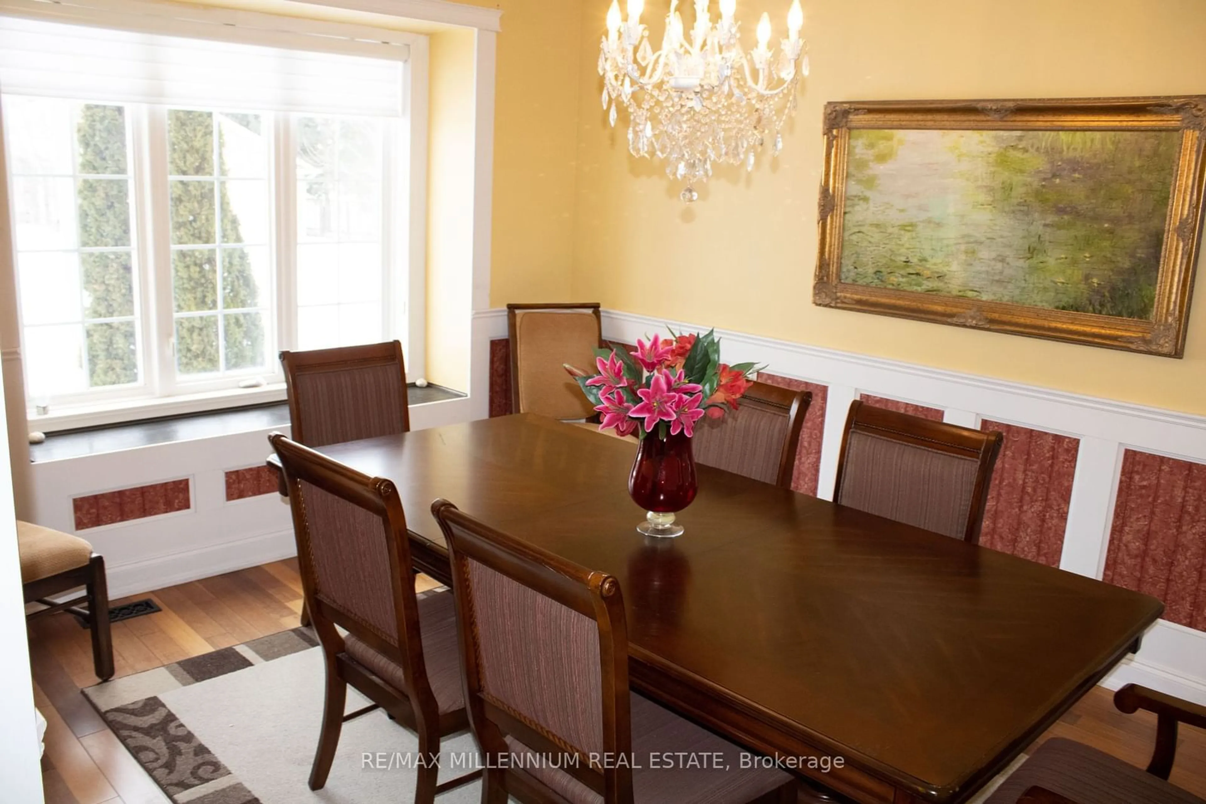 Dining room, wood/laminate floor for 8905 Mcgarry Dr, Niagara Falls Ontario L2H 3P1