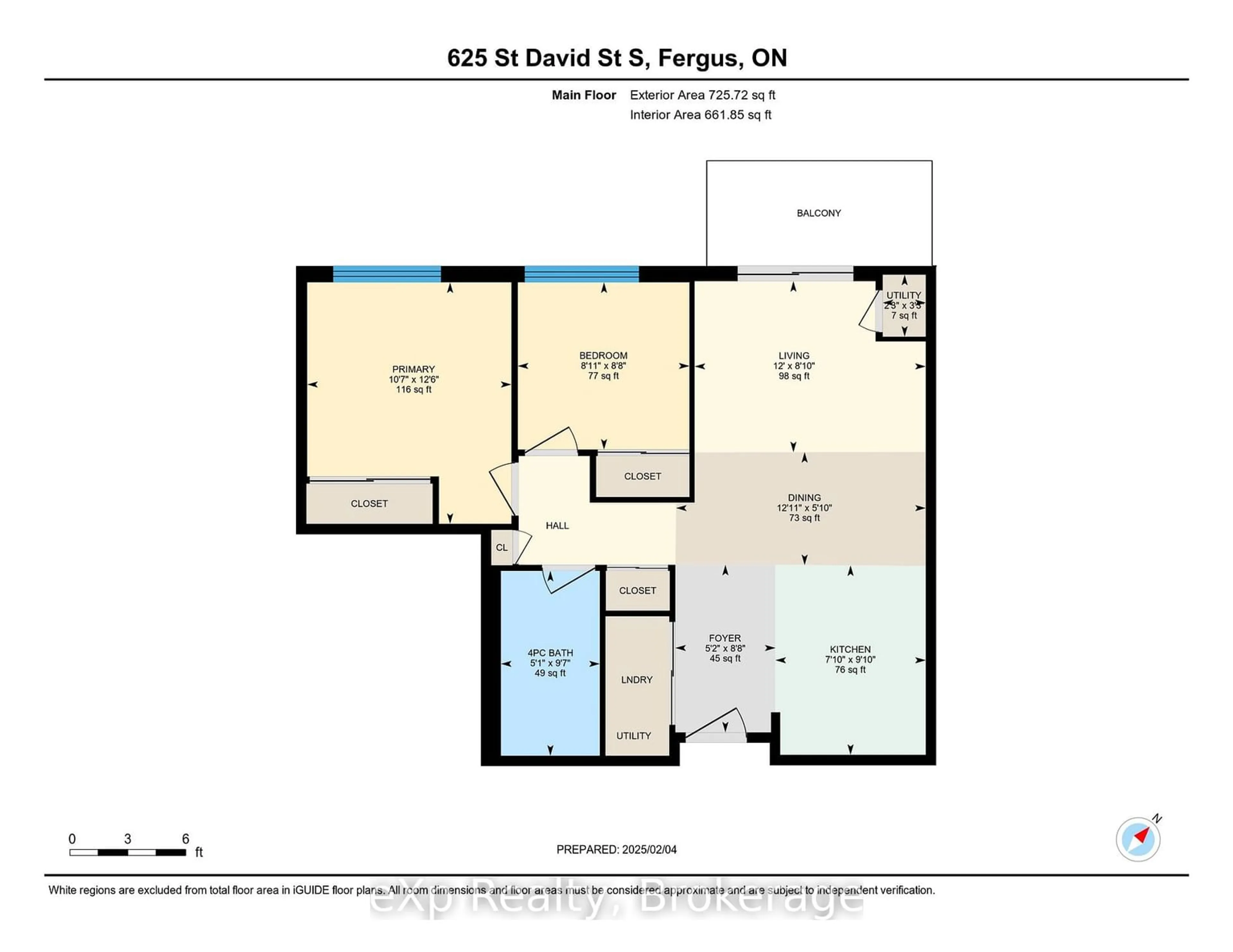 Floor plan for 625 St David St #305, Centre Wellington Ontario N1M 0A8