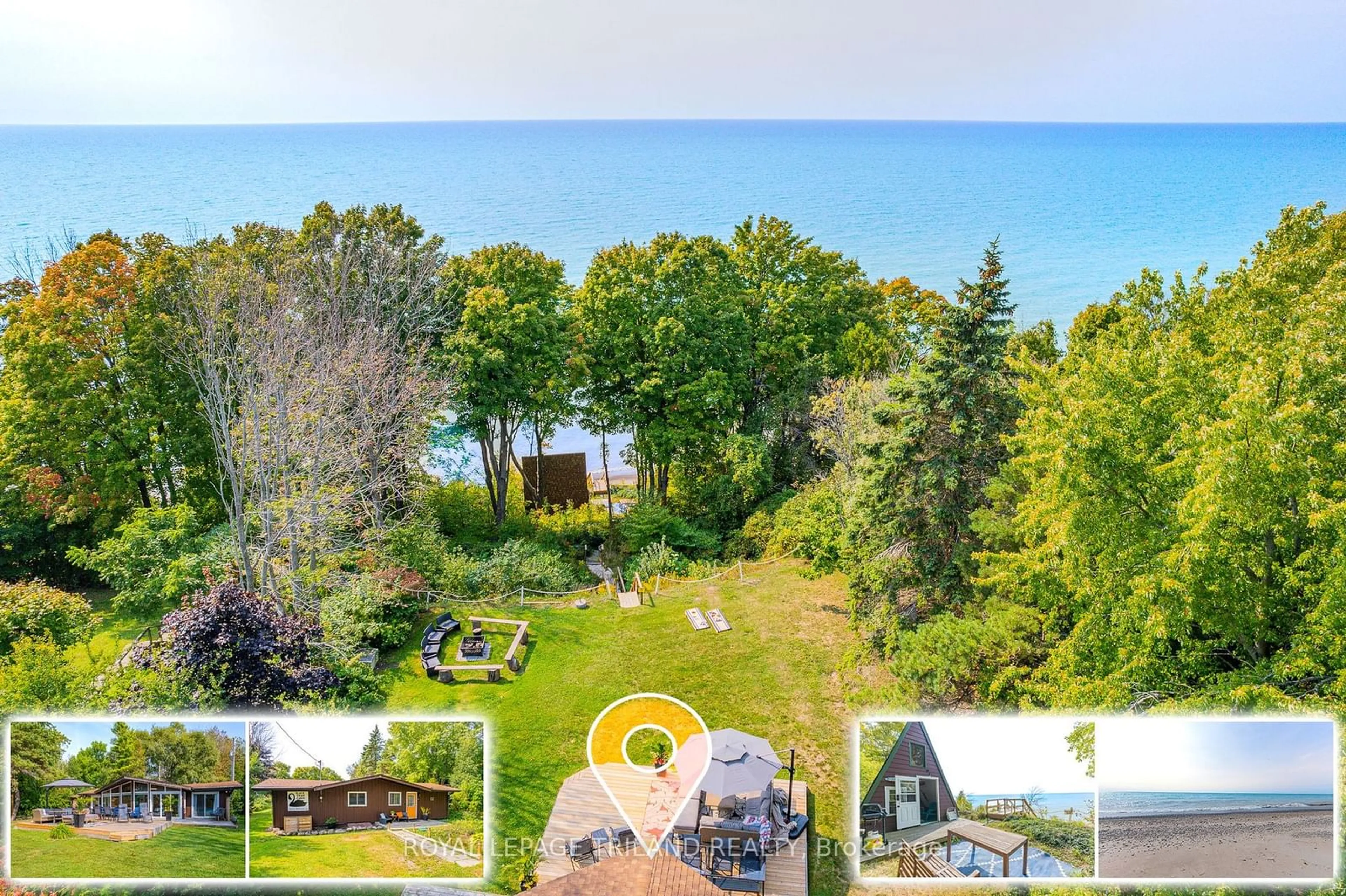 A pic from outside/outdoor area/front of a property/back of a property/a pic from drone, water/lake/river/ocean view for 85417A Mcdonald Lane, Ashfield-Colborne-Wawanosh Ontario N7A 3X9