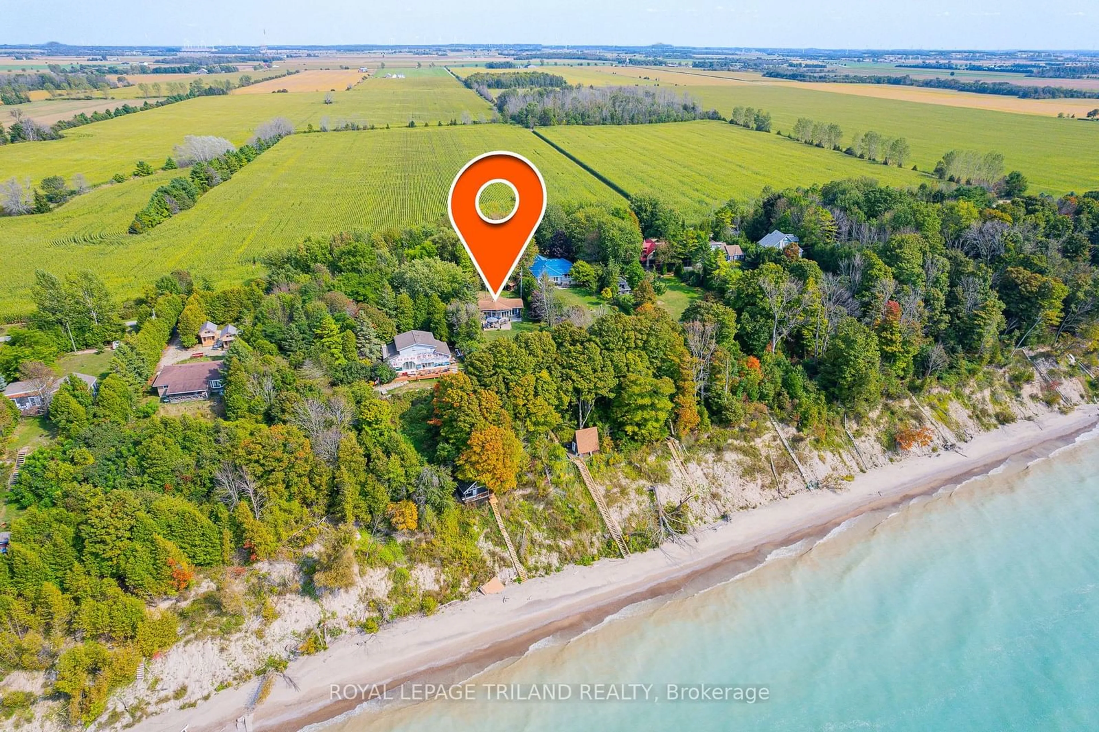 A pic from outside/outdoor area/front of a property/back of a property/a pic from drone, water/lake/river/ocean view for 85417A Mcdonald Lane, Ashfield-Colborne-Wawanosh Ontario N7A 3X9