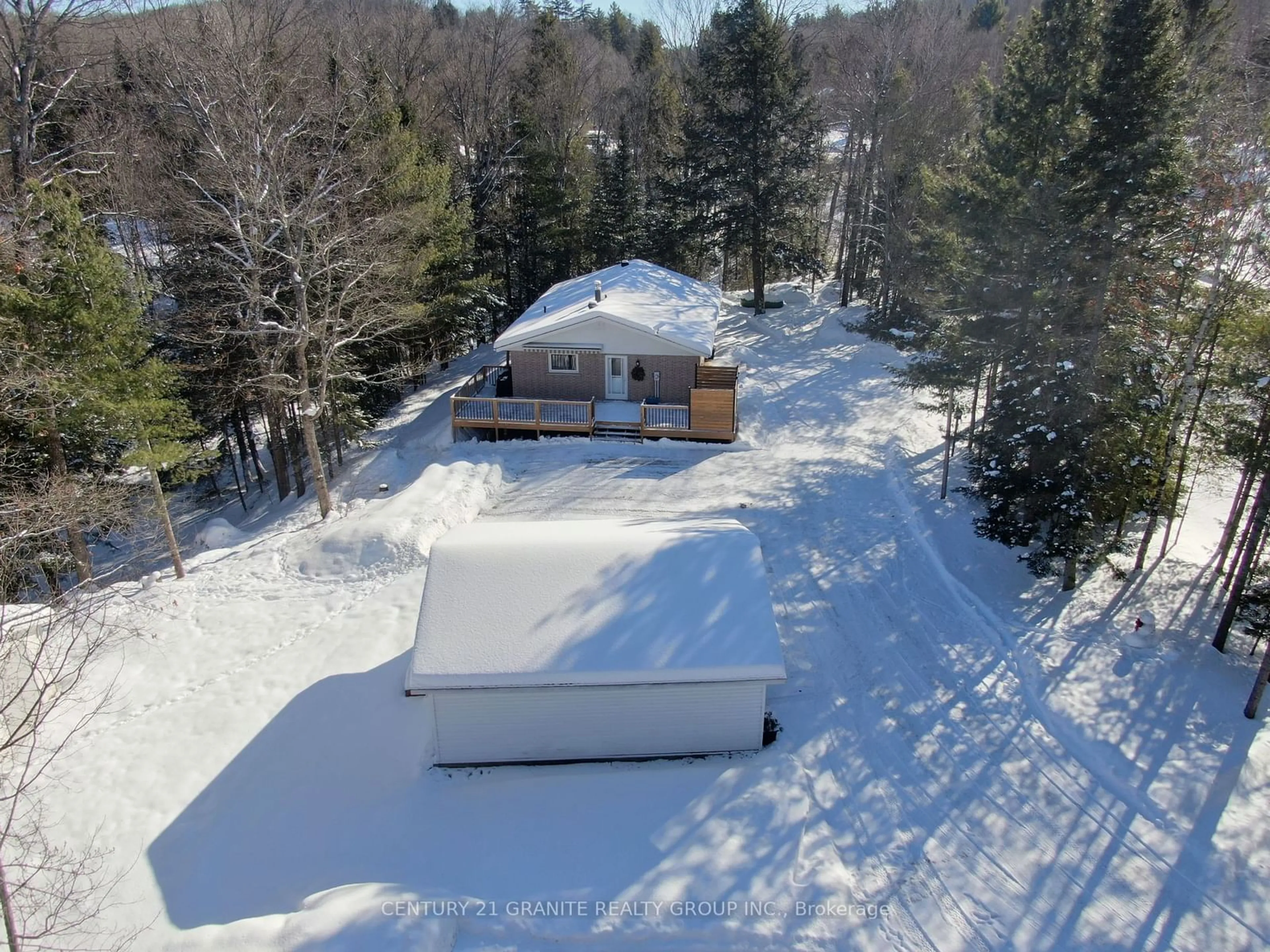 A pic from outside/outdoor area/front of a property/back of a property/a pic from drone, unknown for 27472 Hwy 62, Bancroft Ontario K0L 1C0