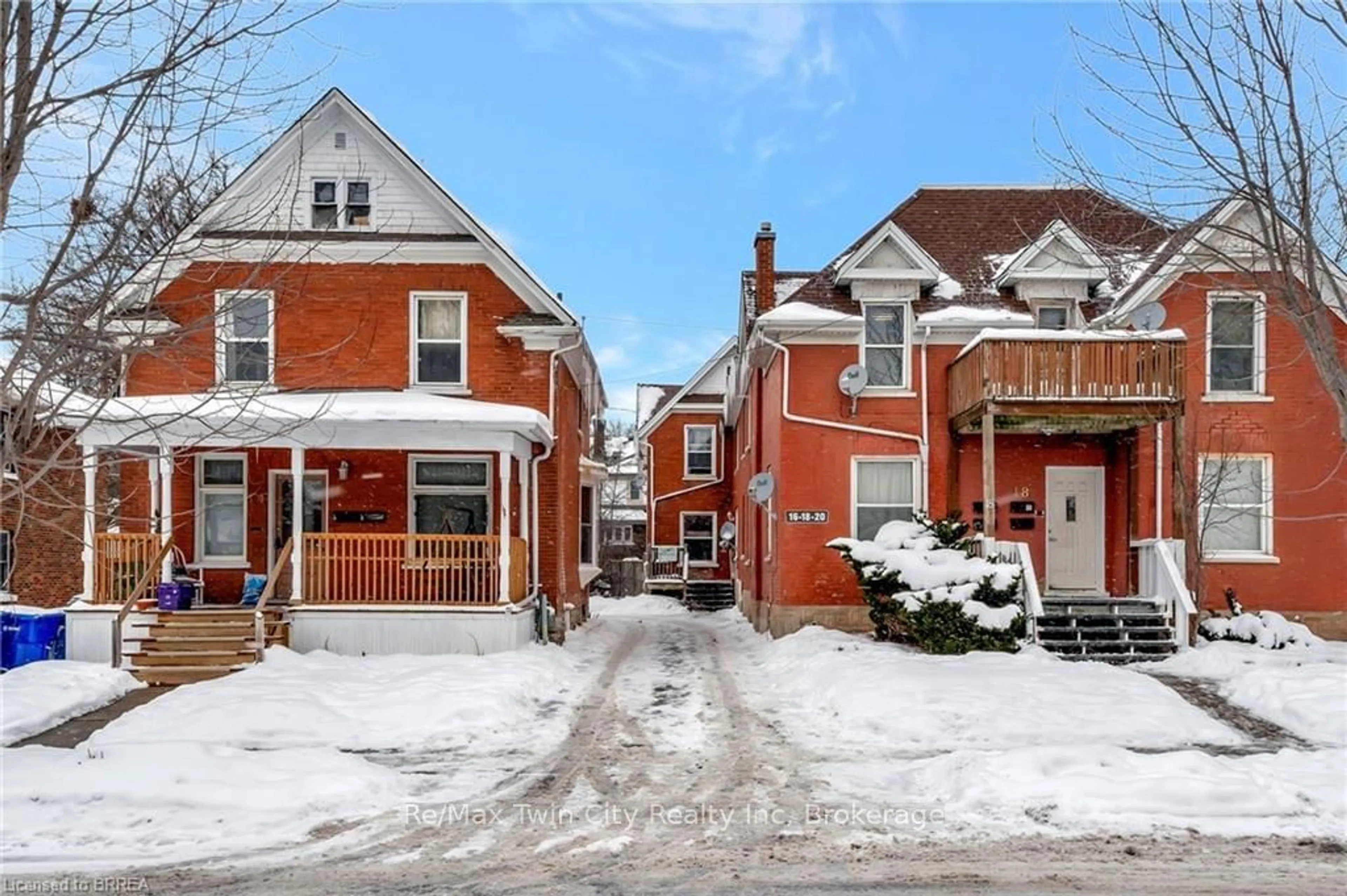 Home with brick exterior material, street for 14-20 Brubacher St, Kitchener Ontario N2H 2V9