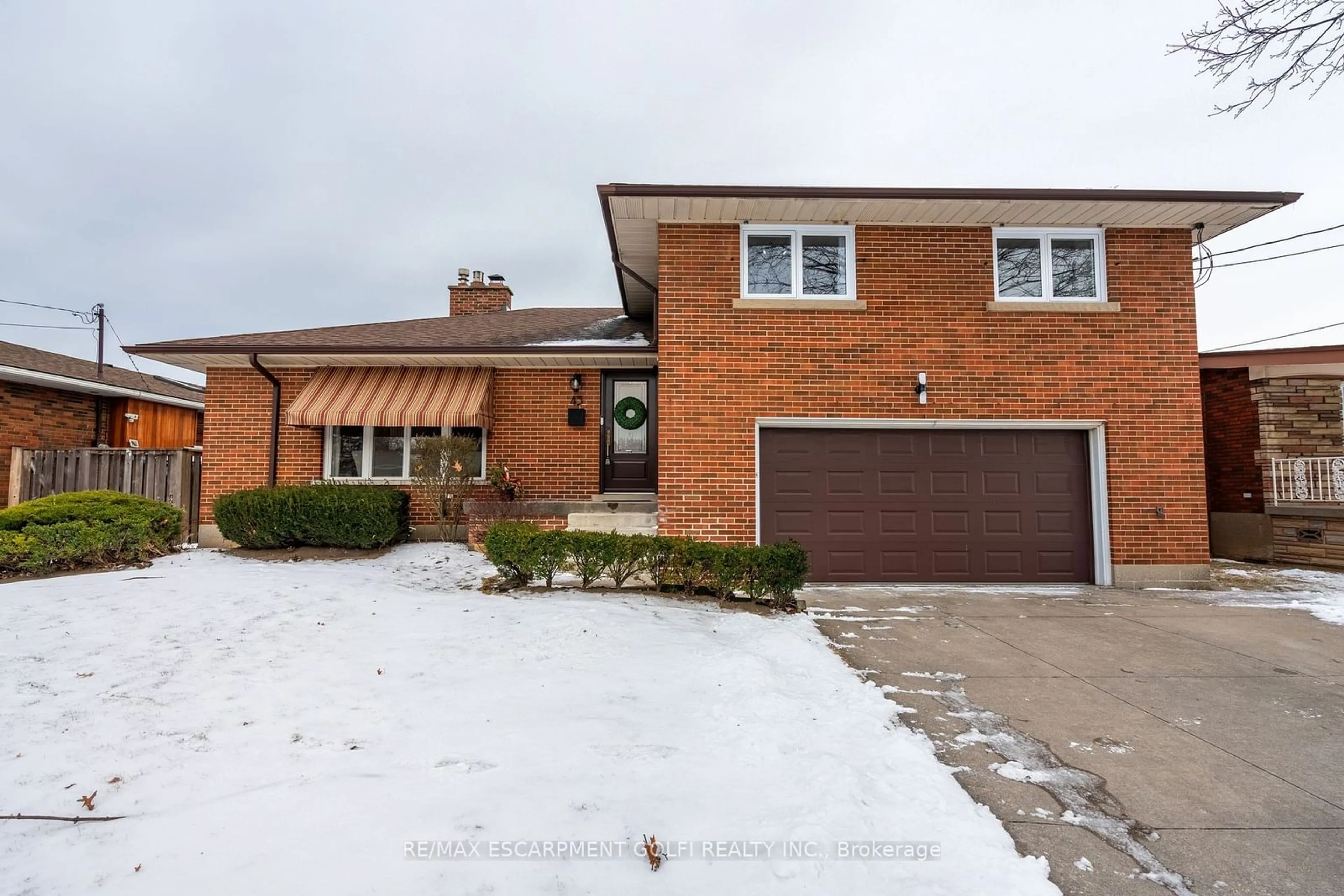 Home with brick exterior material, street for 43 Bruce Park Dr, Hamilton Ontario L9A 3G5