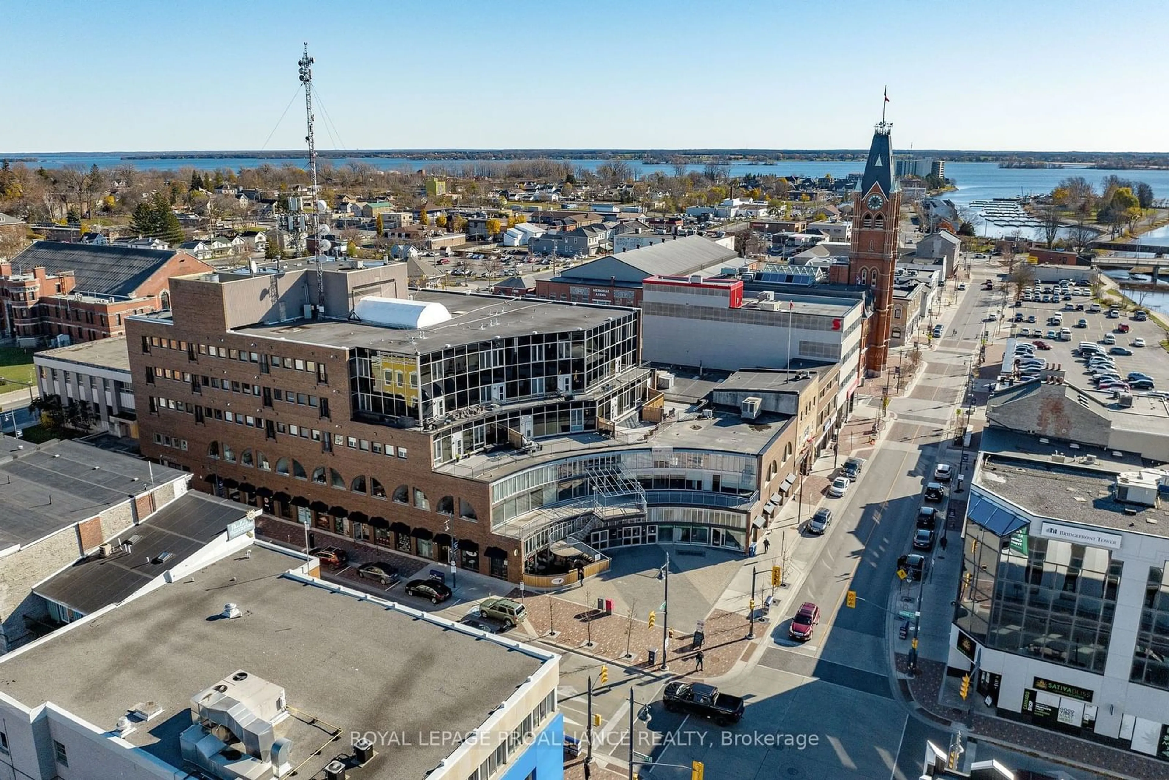 A pic from outside/outdoor area/front of a property/back of a property/a pic from drone, unknown for 199 Front St #509, Belleville Ontario K8N 5H5