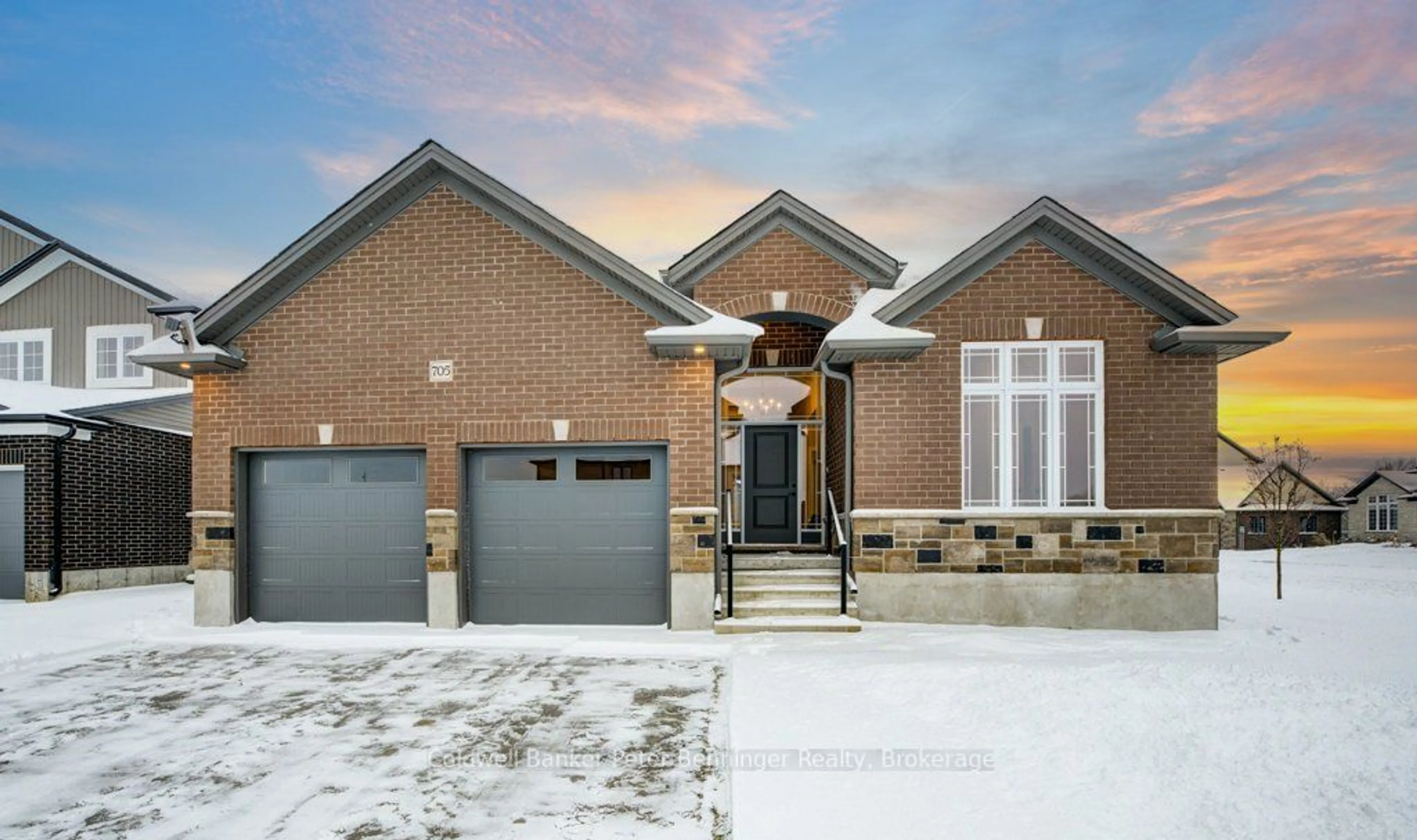 Home with brick exterior material, street for 705 Hollinger Dr, North Perth Ontario N4W 3V2