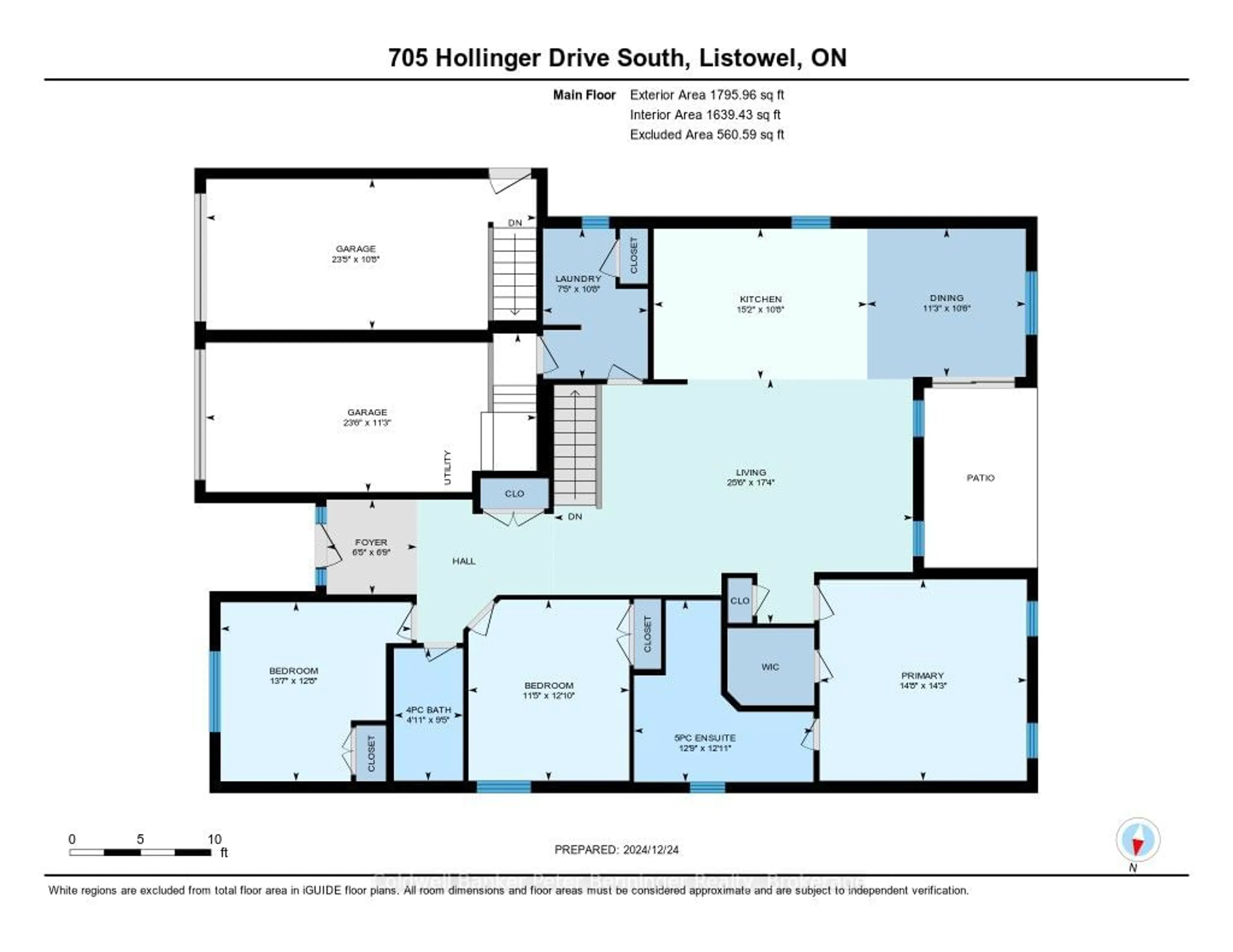 Floor plan for 705 Hollinger Dr, North Perth Ontario N4W 3V2