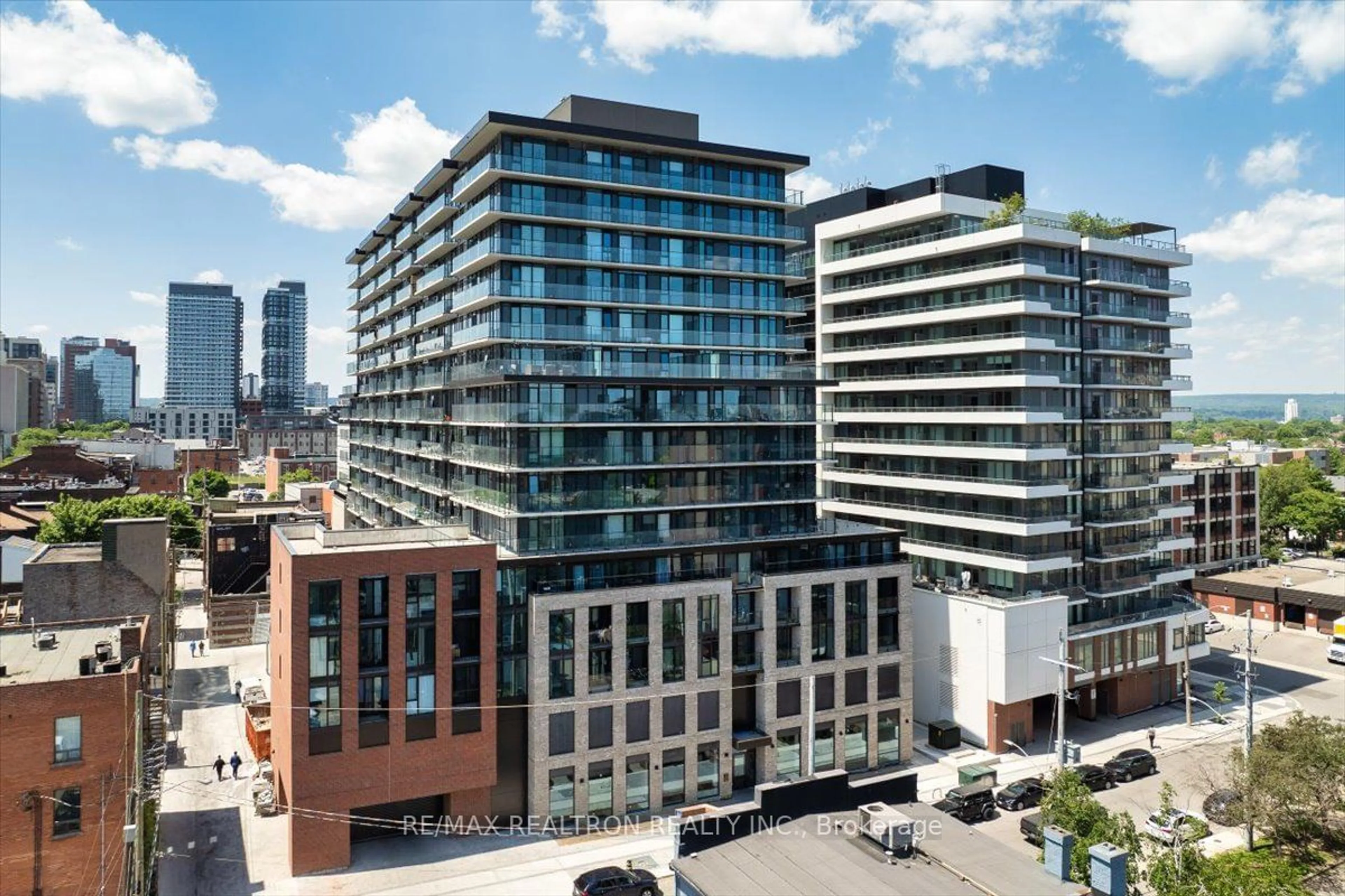 A pic from outside/outdoor area/front of a property/back of a property/a pic from drone, city buildings view from balcony for 1 Jarvis St #726, Hamilton Ontario L8R 0A8