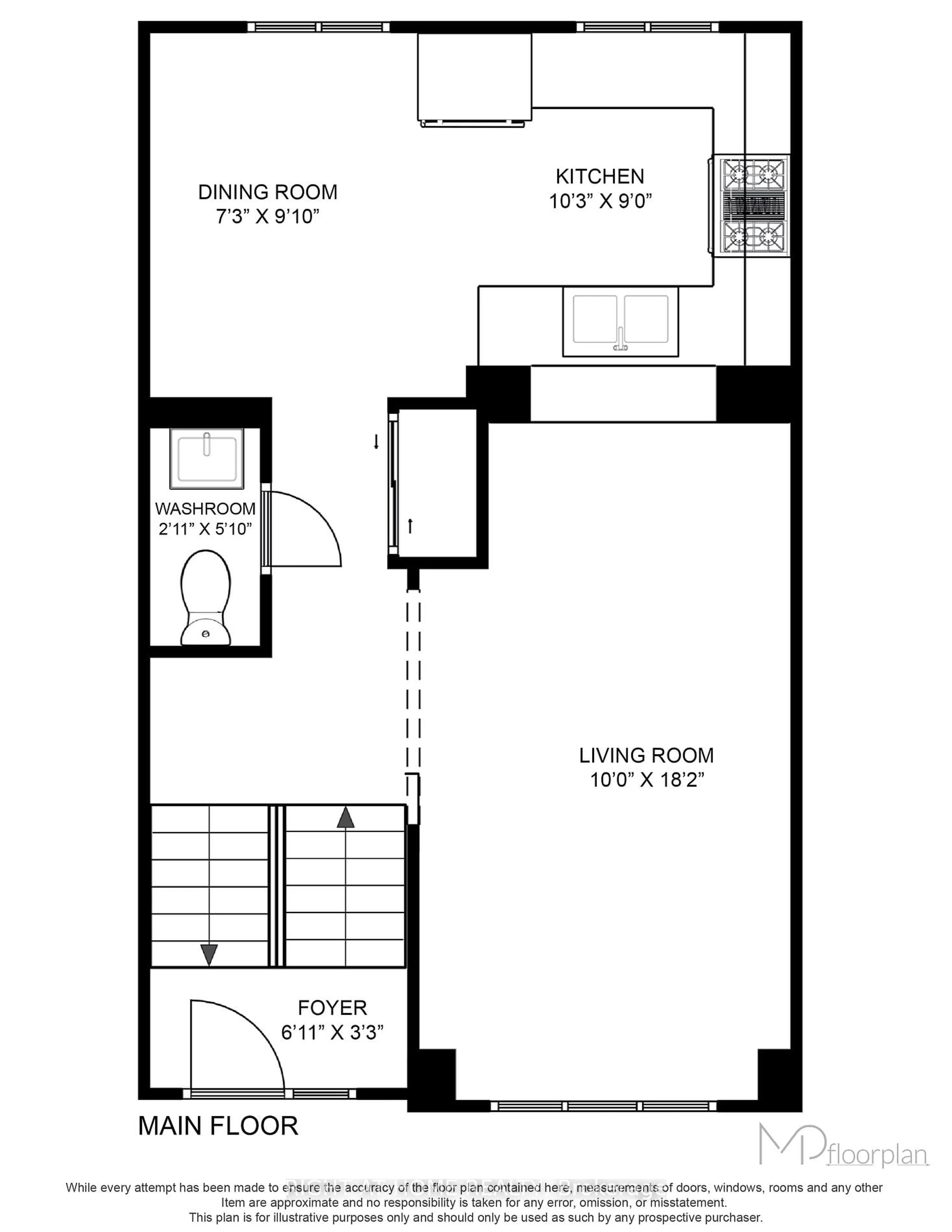 Floor plan for 40 Ohara Lane, Hamilton Ontario L9K 0C7