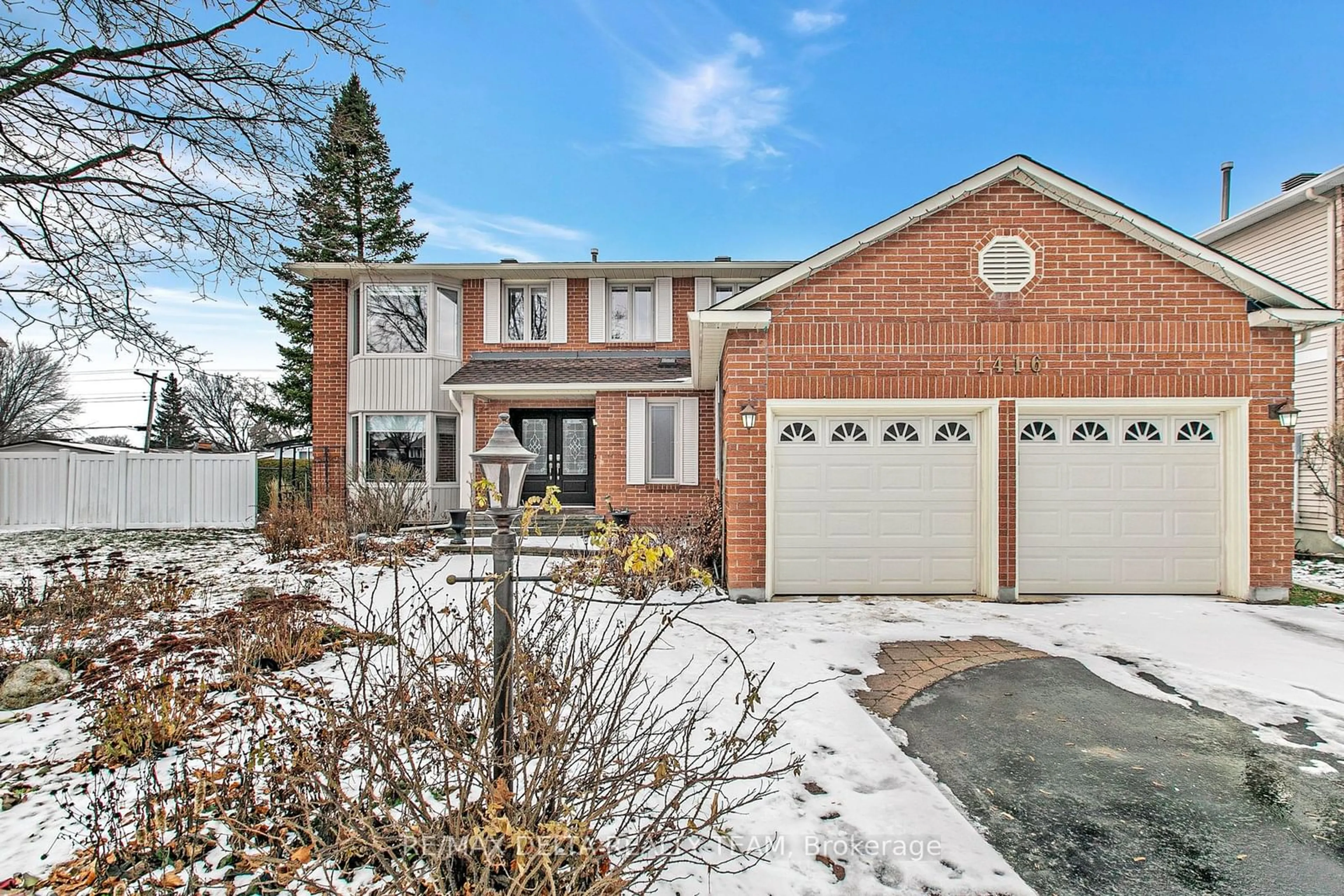 Home with brick exterior material, street for 1416 BOURCIER Dr, Orleans - Cumberland and Area Ontario K1E 3K8