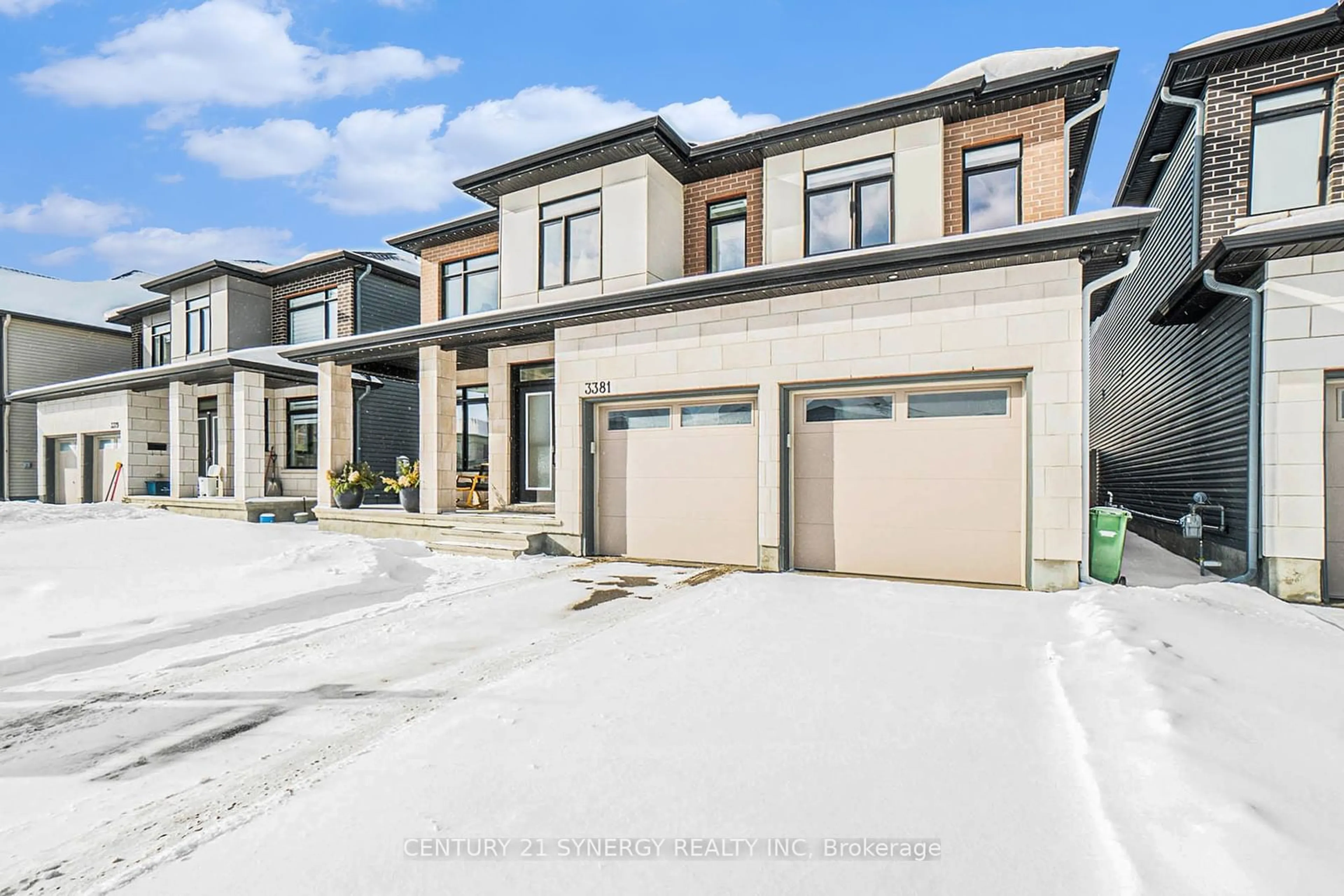 Home with brick exterior material, street for 3381 Findlay Creek Dr, Blossom Park - Airport and Area Ontario K1T 0V5