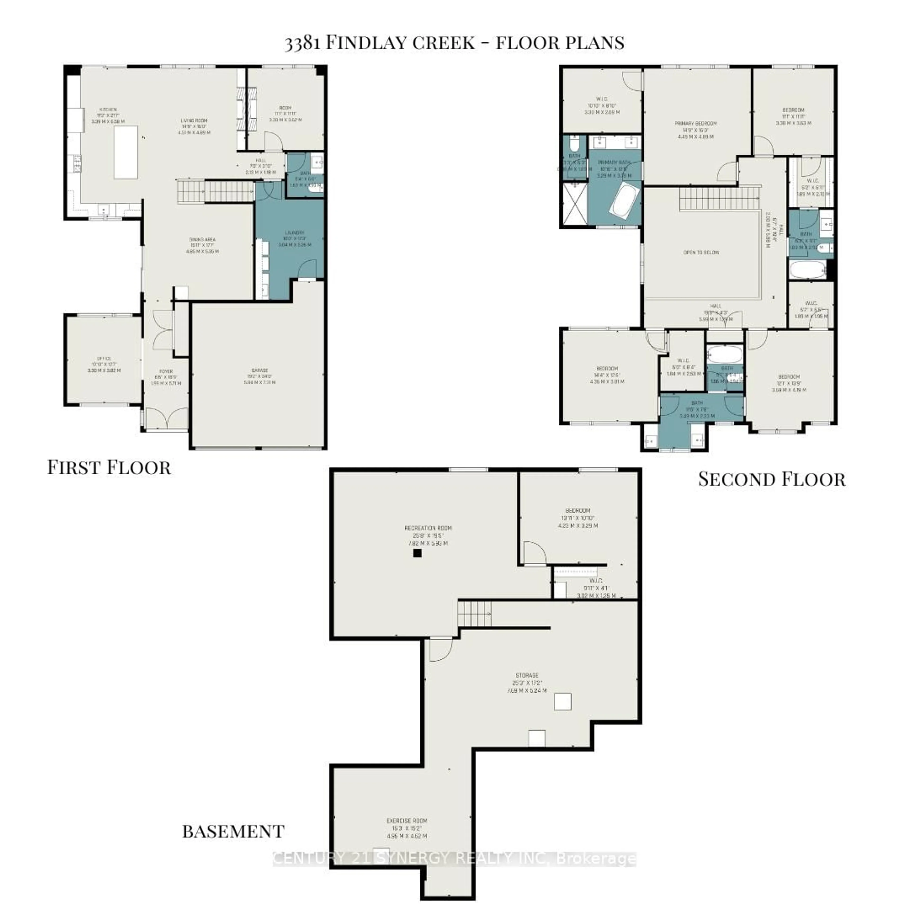 Floor plan for 3381 Findlay Creek Dr, Ottawa Ontario K1T 0V5