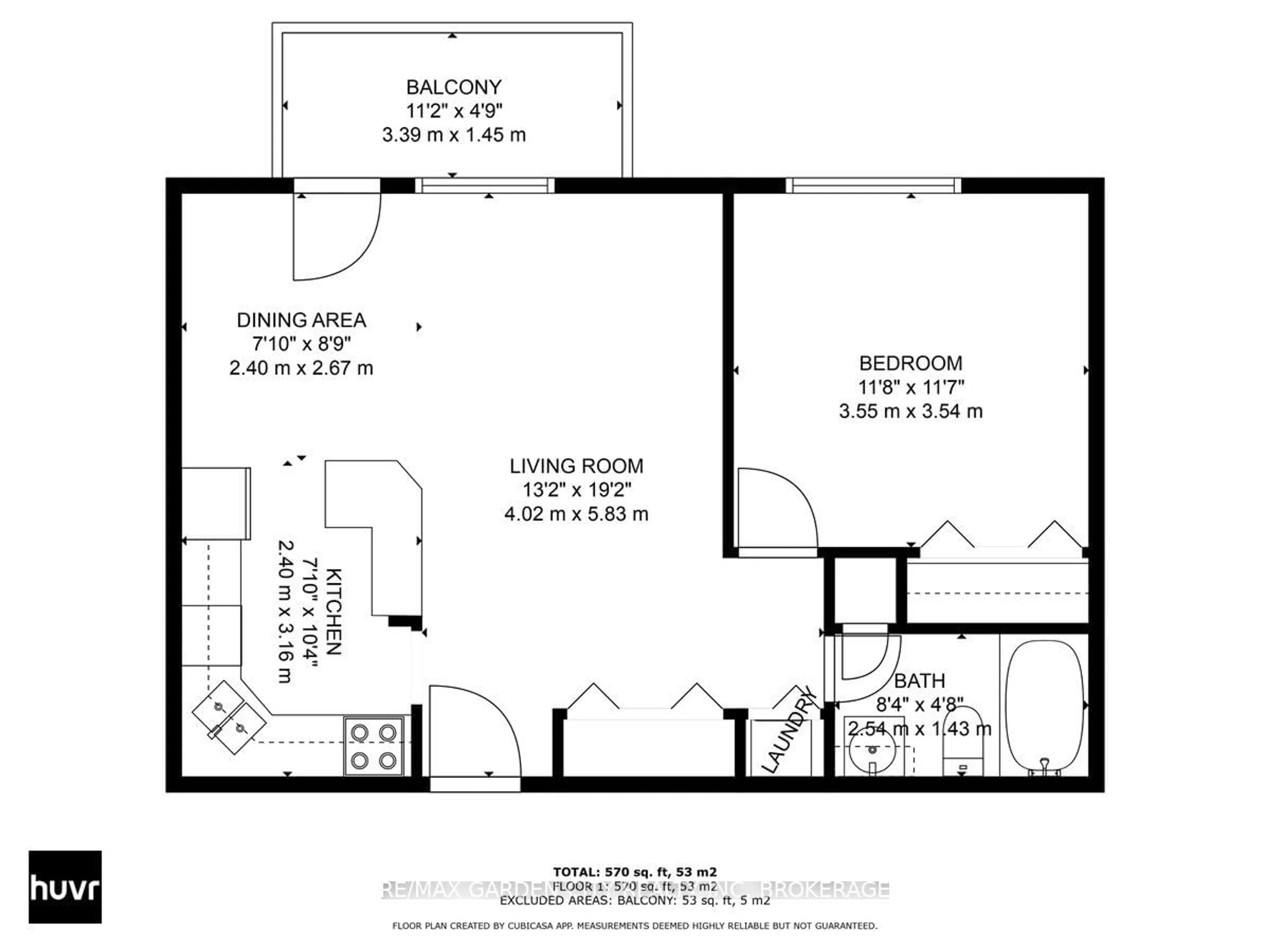 Floor plan for 264 OAKDALE Ave #205, St. Catharines Ontario L2P 2K4