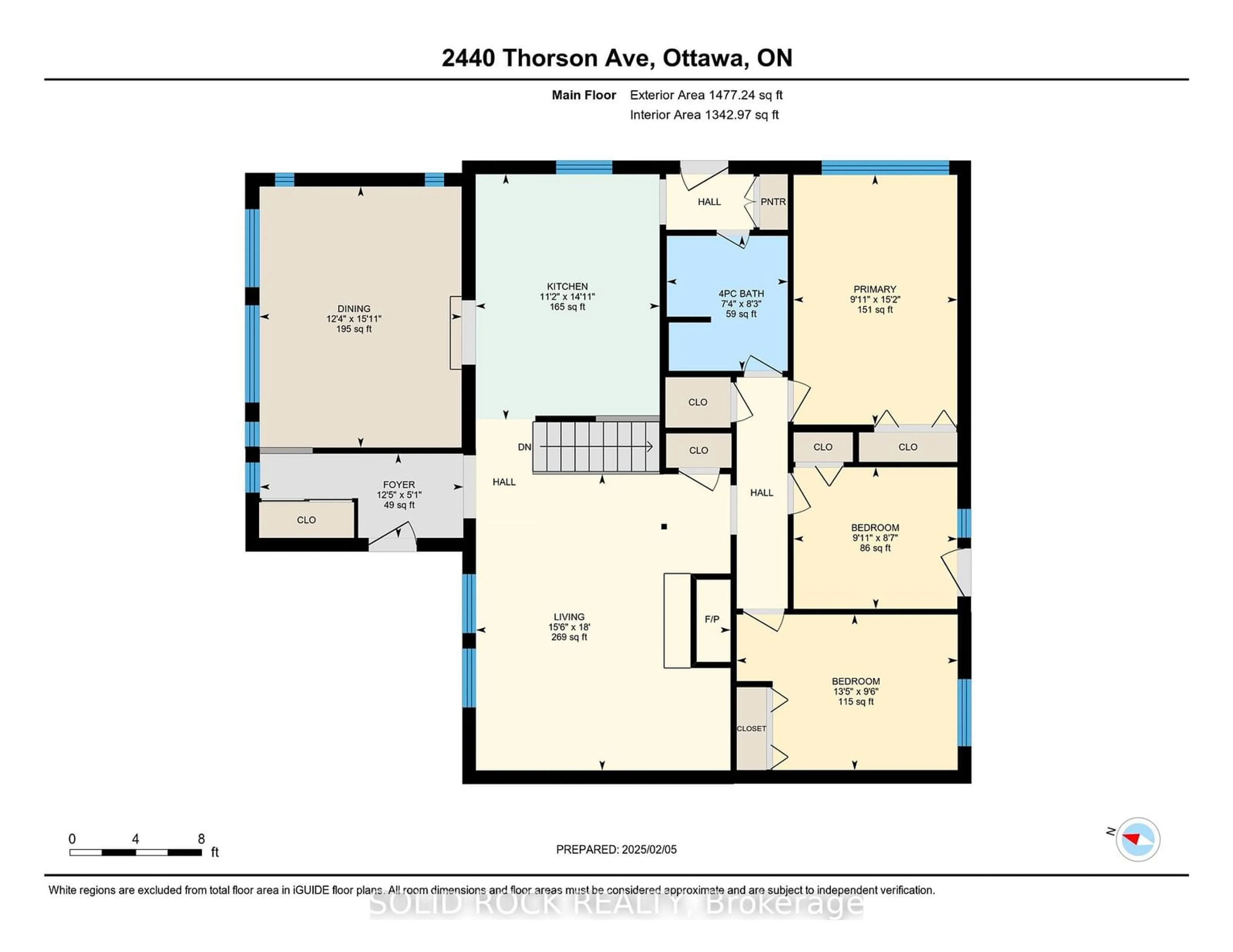 Floor plan for 2440 Thorson Ave, Parkway Park - Queensway Terrace S and Area Ontario K2C 1M5