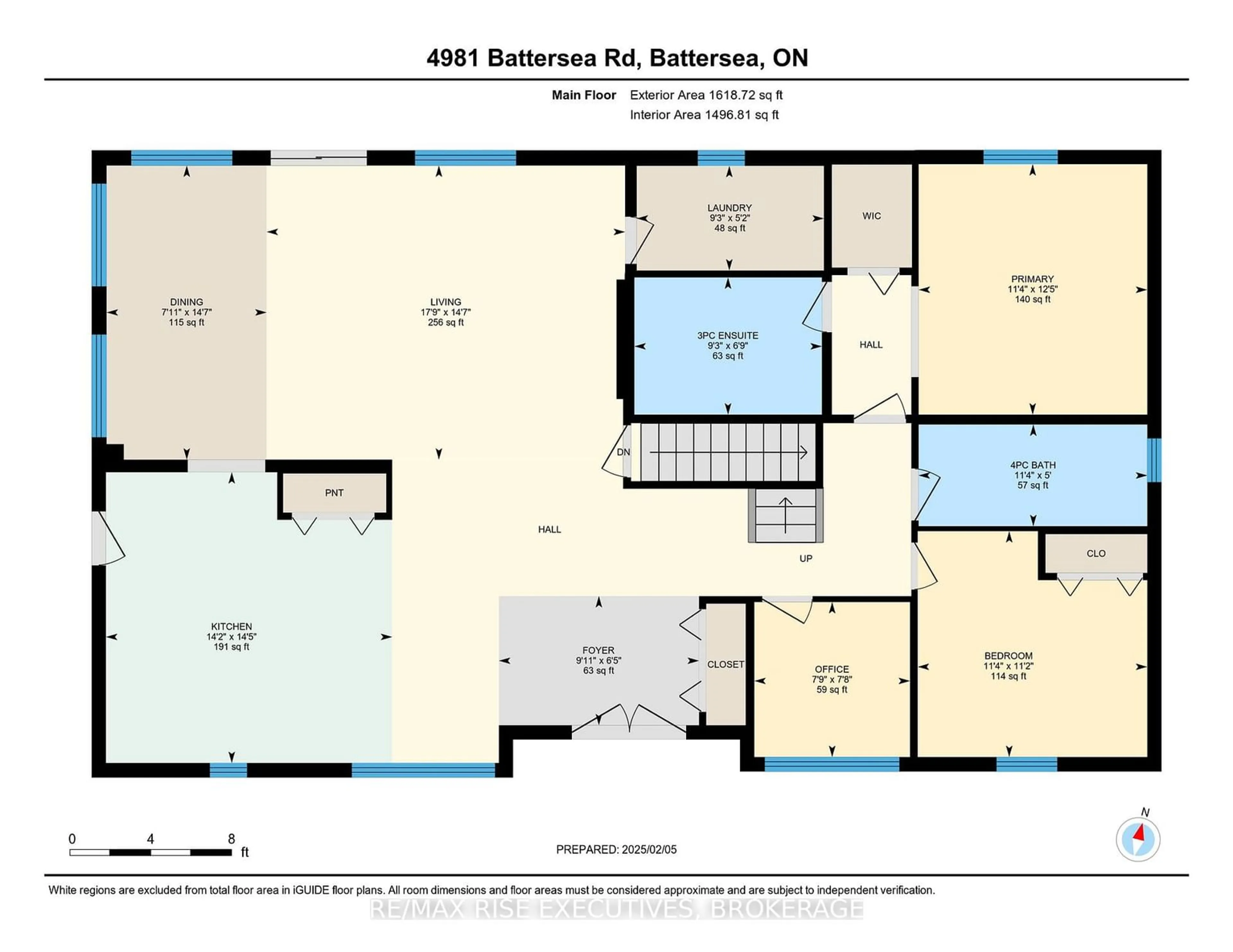 Floor plan for 4981 Battersea Rd, South Frontenac Ontario K0H 1H0