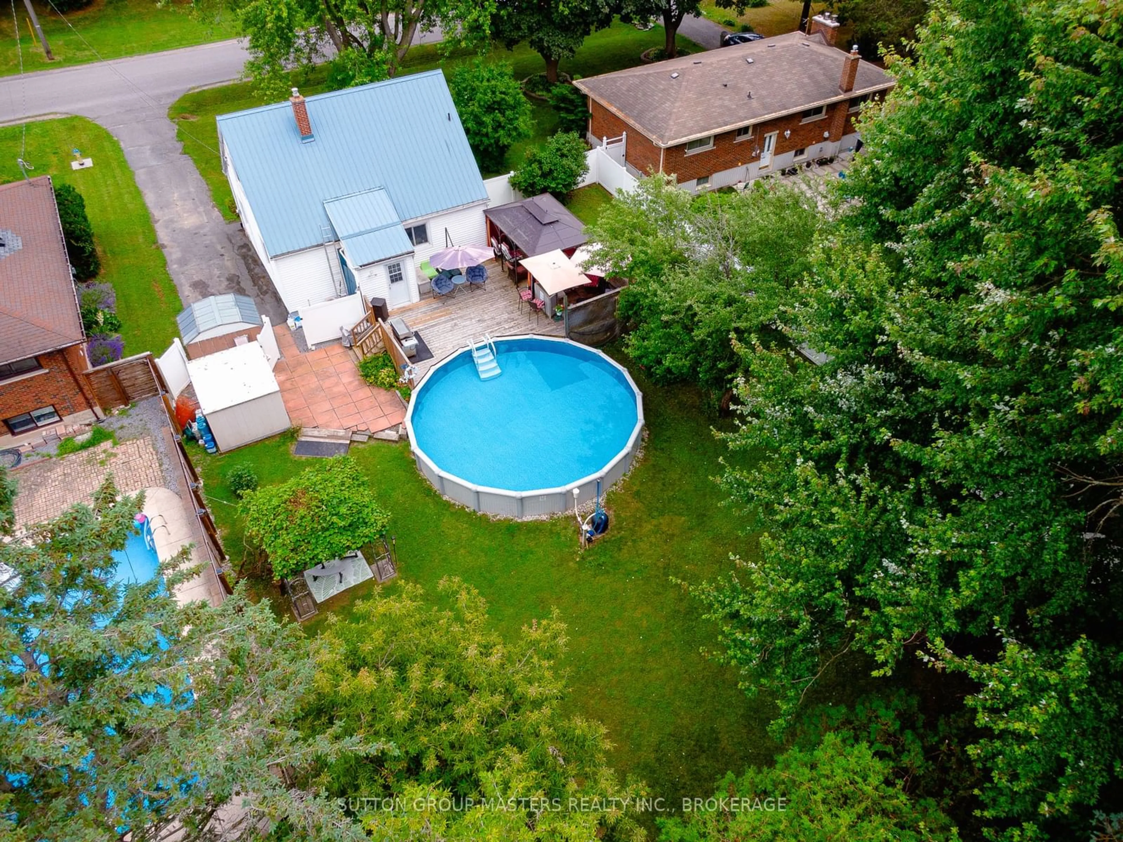 A pic from outside/outdoor area/front of a property/back of a property/a pic from drone, water/lake/river/ocean view for 49 SUNNY ACRES Rd, Kingston Ontario K7M 3N3