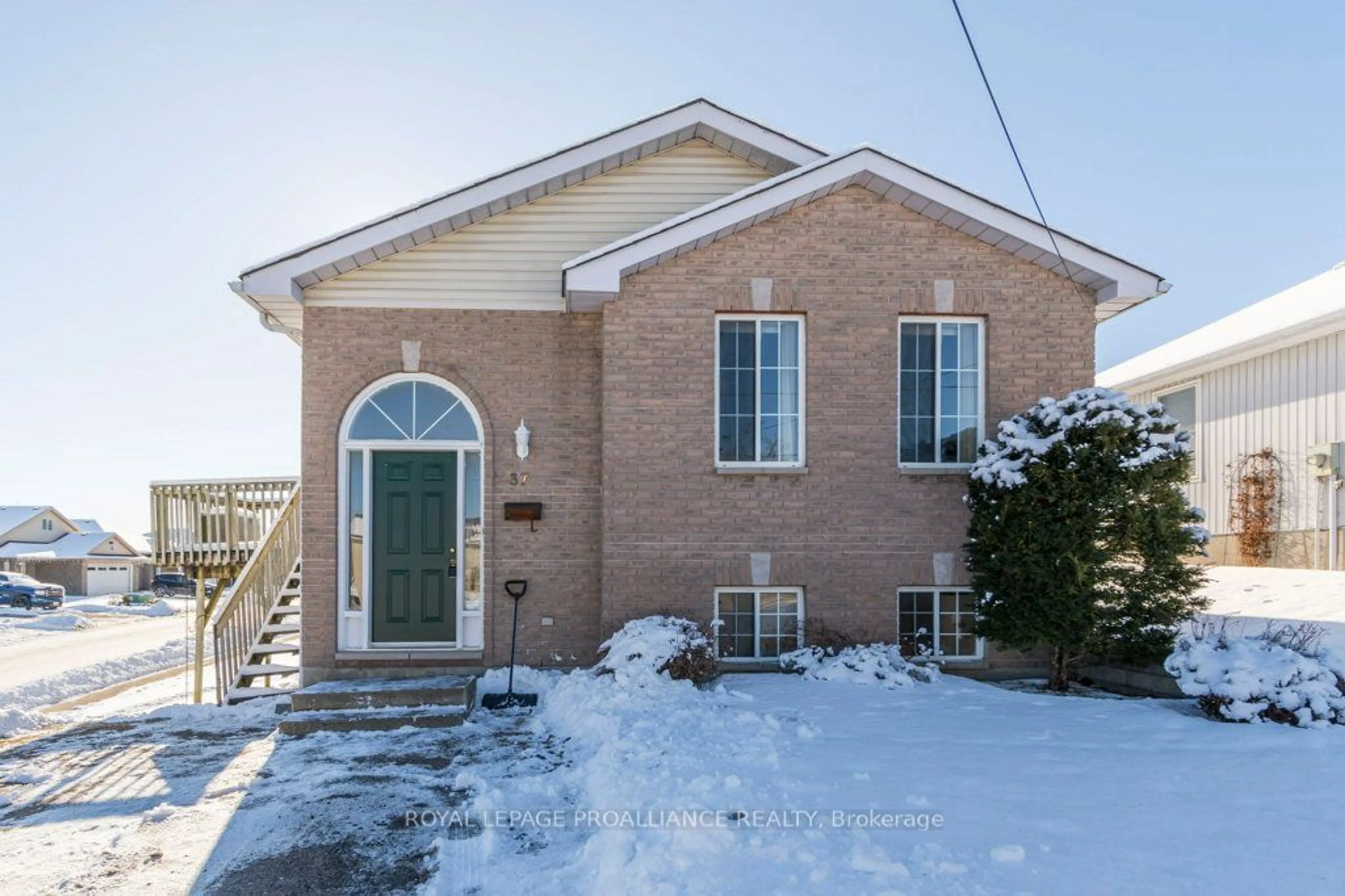 Home with brick exterior material, street for 37 Tice Cres, Belleville Ontario K8N 2X8