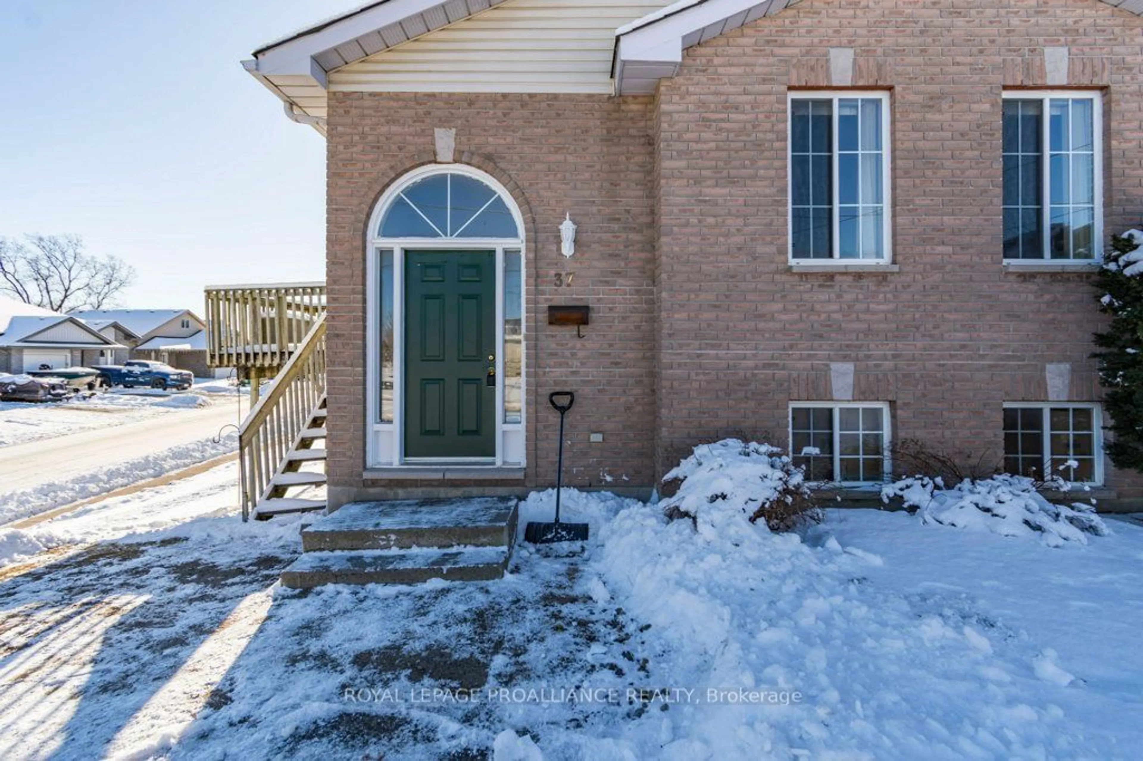 Home with brick exterior material, street for 37 Tice Cres, Belleville Ontario K8N 2X8