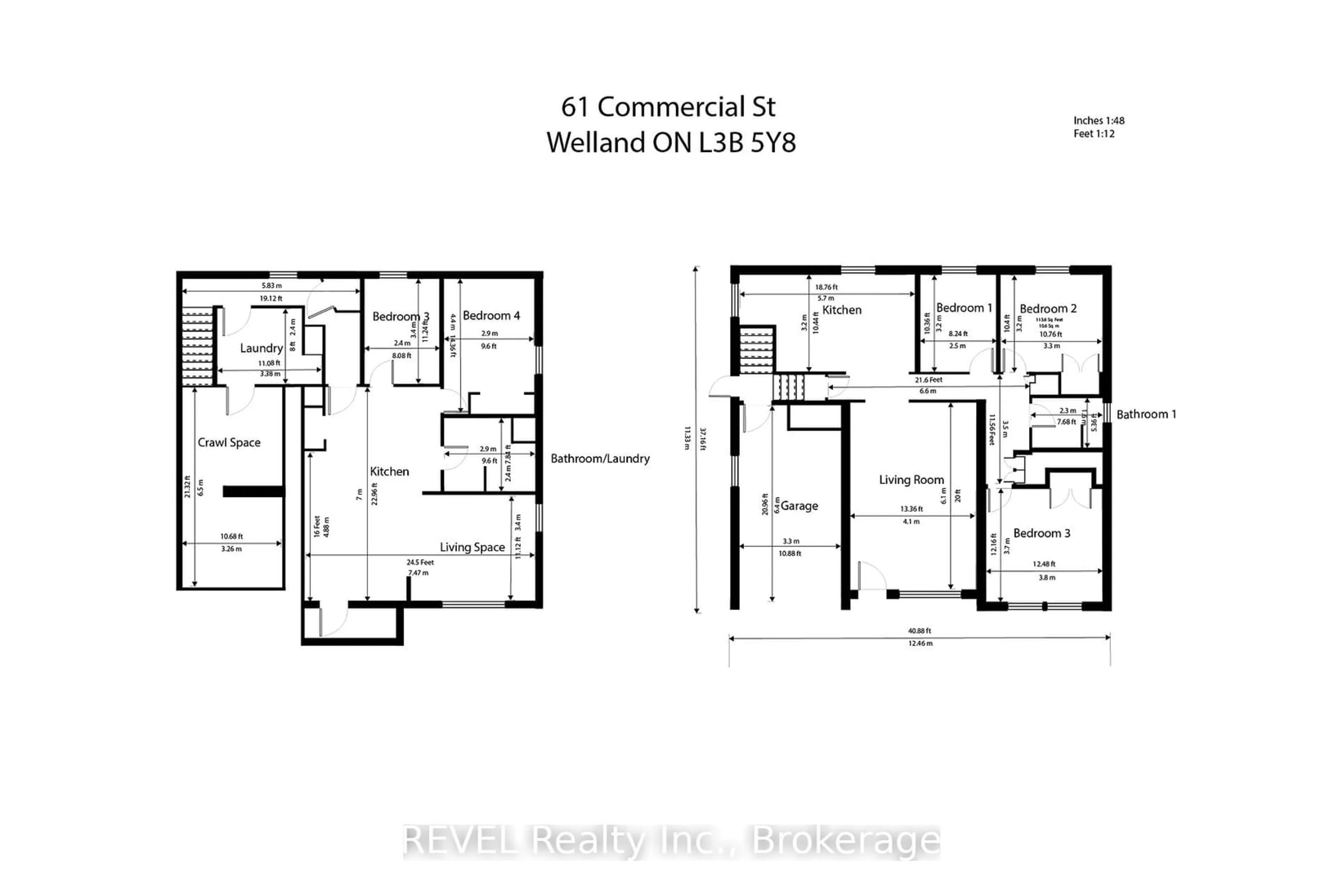 Floor plan for 61 Commercial St, Welland Ontario L3B 2P3