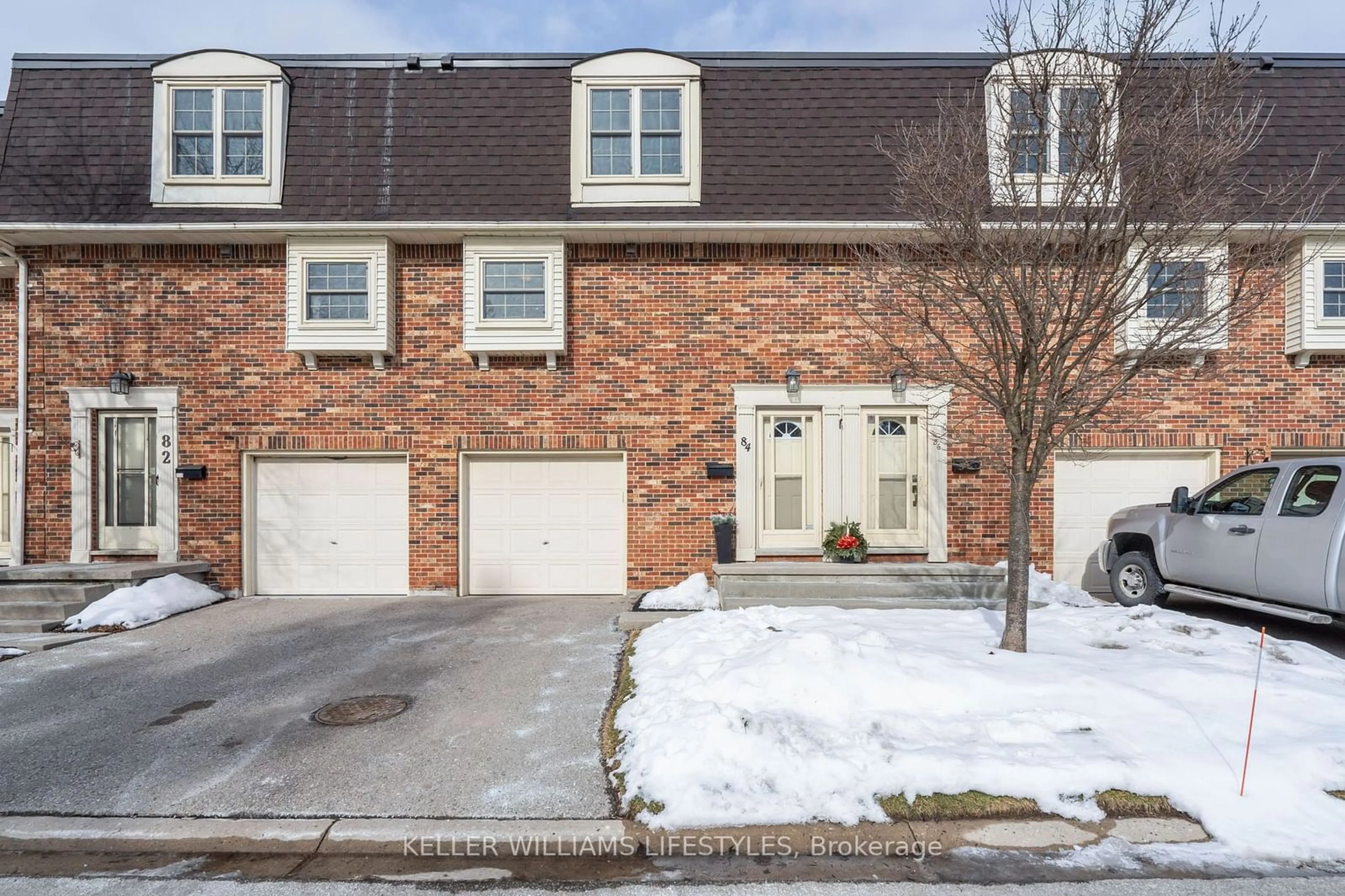 Home with brick exterior material, street for 900 Pond View Rd #84, London Ontario N5Z 4L7