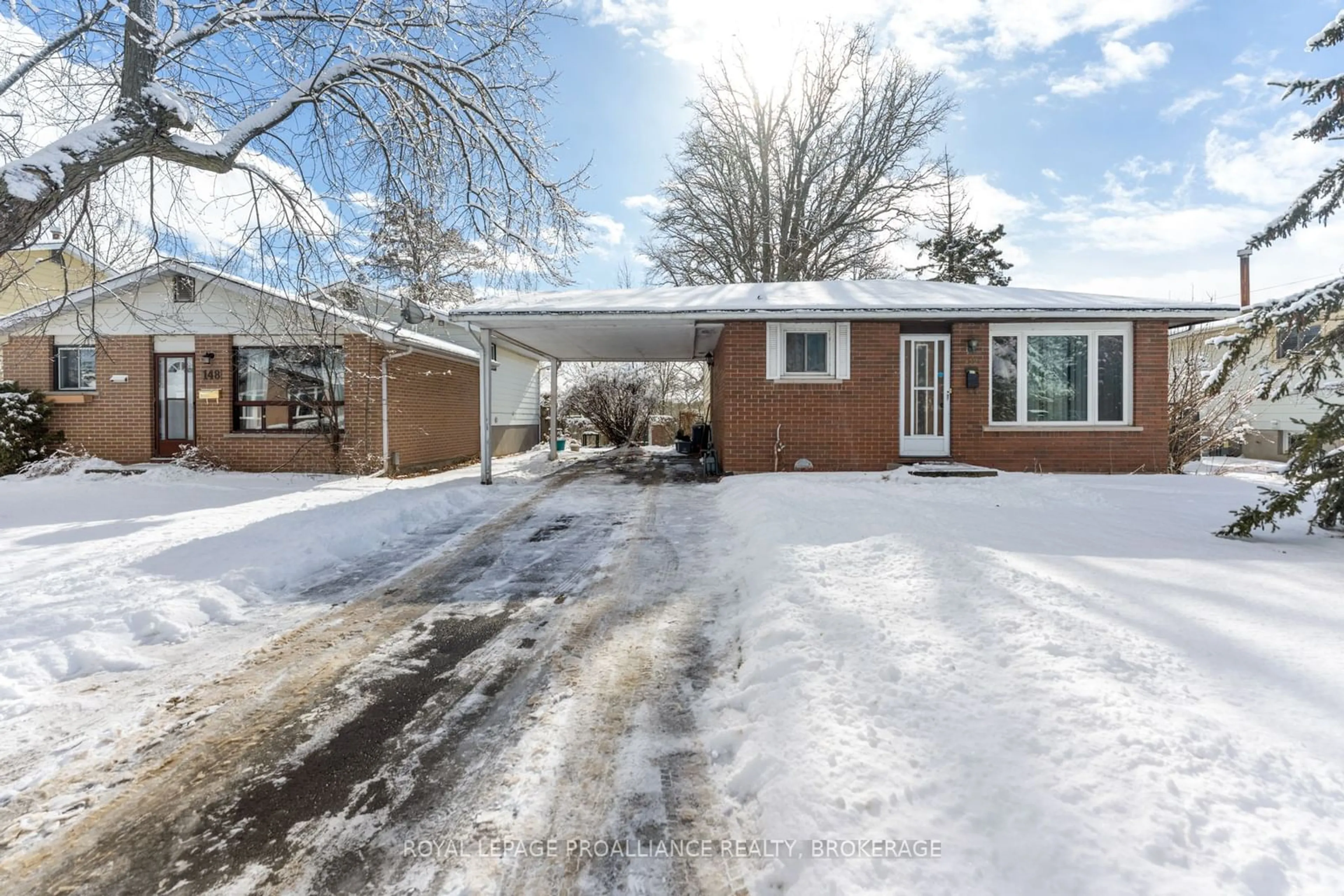 Home with brick exterior material, street for 152 Calderwood Dr, Kingston Ontario K7M 6M3