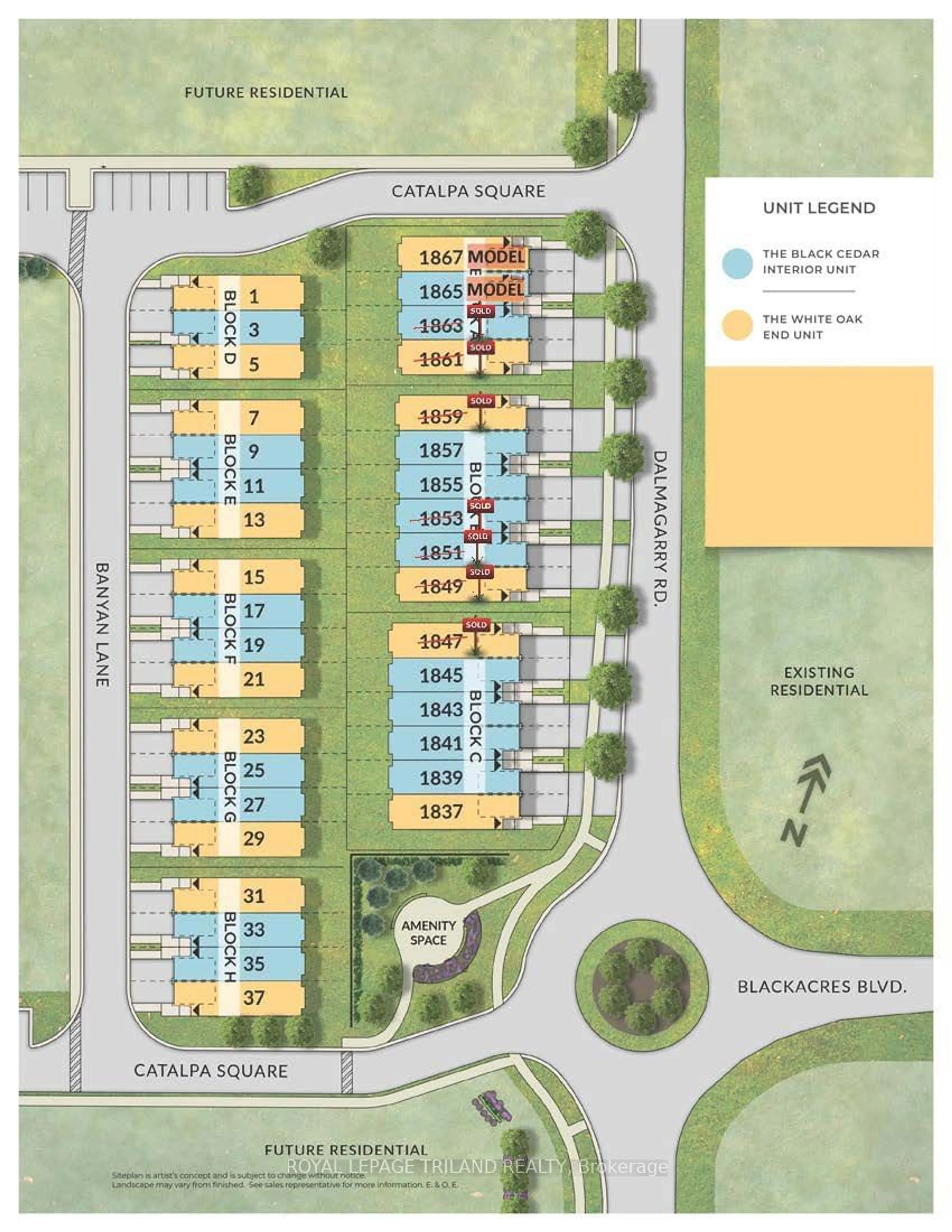 Floor plan for 1845 Dalmagarry Rd, London Ontario N6G 0A6