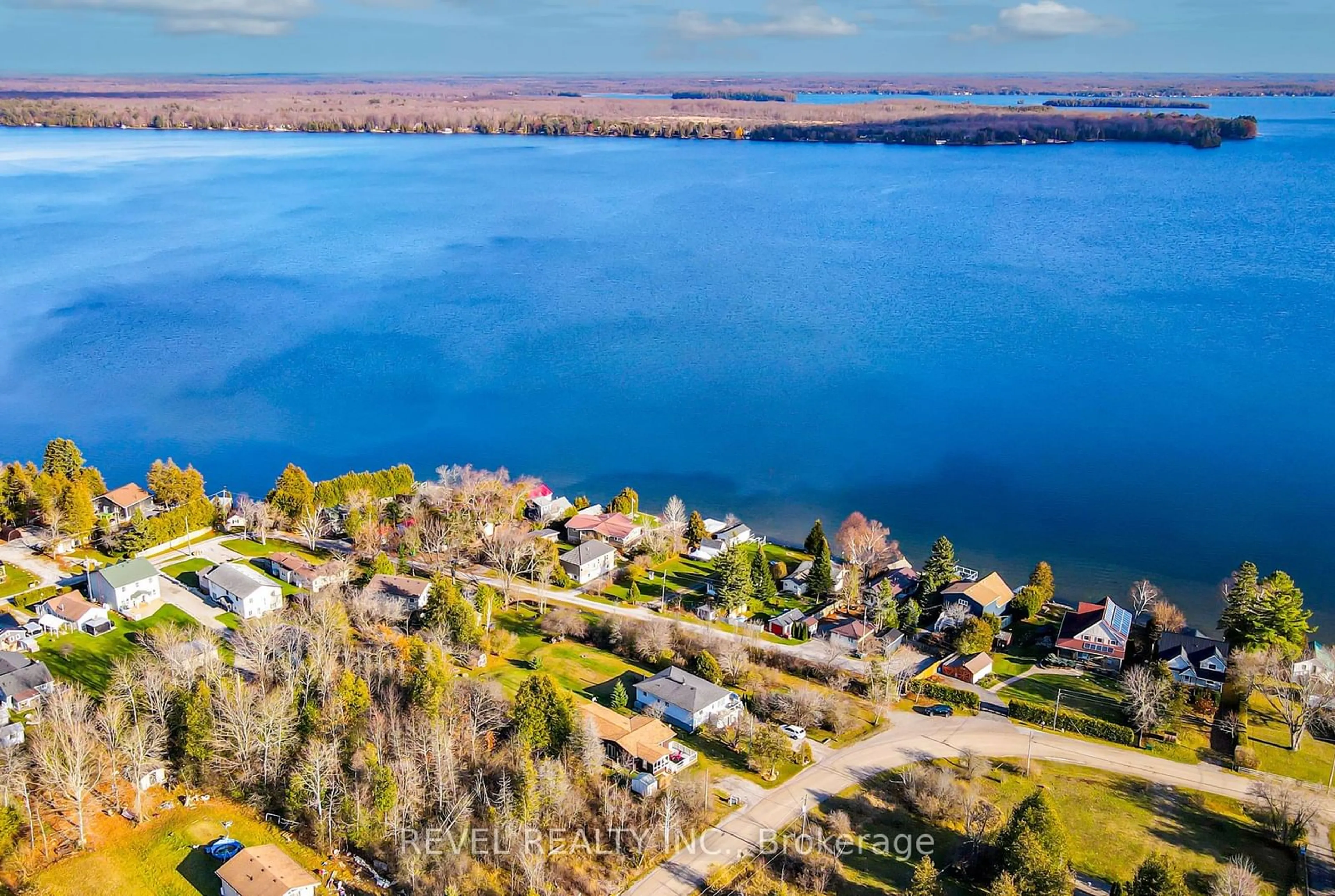 A pic from outside/outdoor area/front of a property/back of a property/a pic from drone, water/lake/river/ocean view for 25 Lakeview Cottage Rd, Kawartha Lakes Ontario K0M 2B0